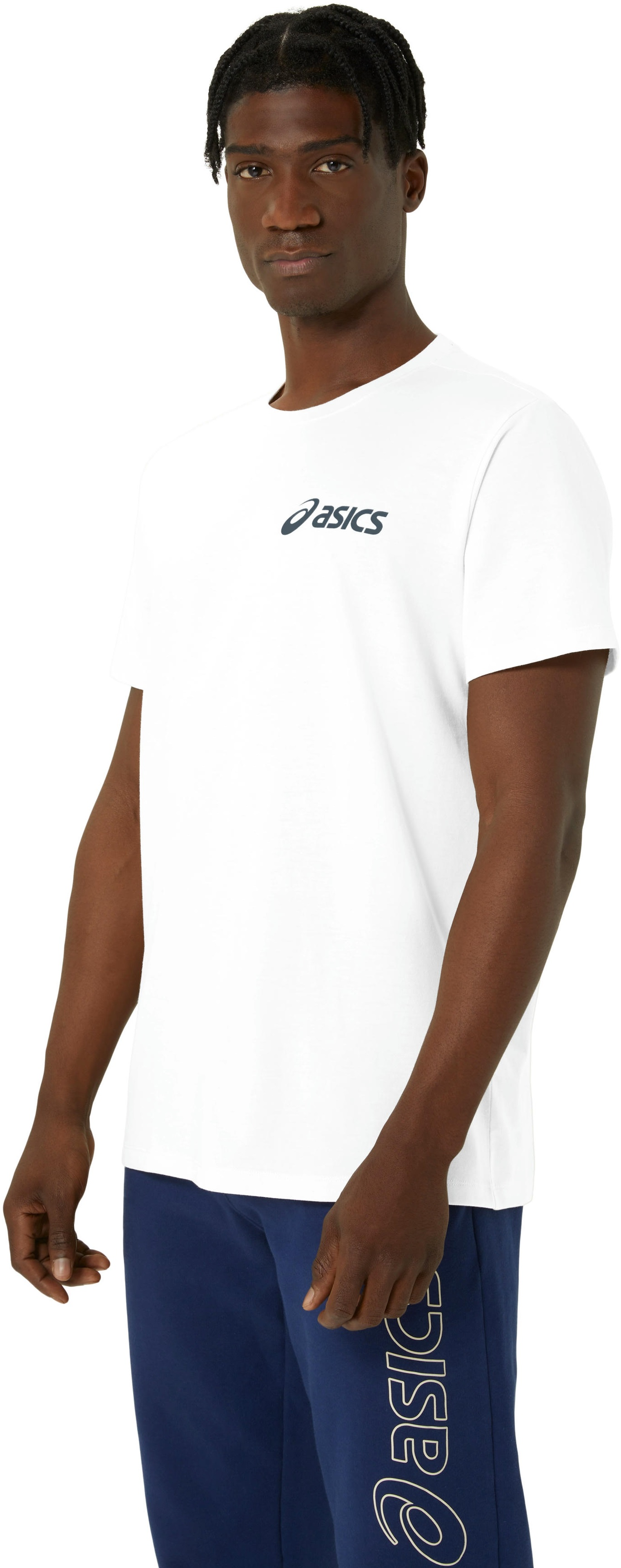 Футболка для бігу Asics ( 2031E659 ) ASICS CHEST LOGO SS TEE 2024 BRILLIANT WHITE/FRENCH BLUE L білийфото3