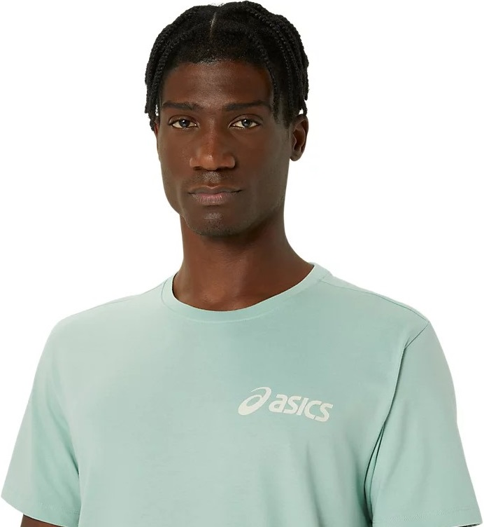 Футболка для бігу Asics ( 2031E659 ) ASICS CHEST LOGO SS TEE 2024 LIGHT CELADON/BIRCH L м'ятнийфото5