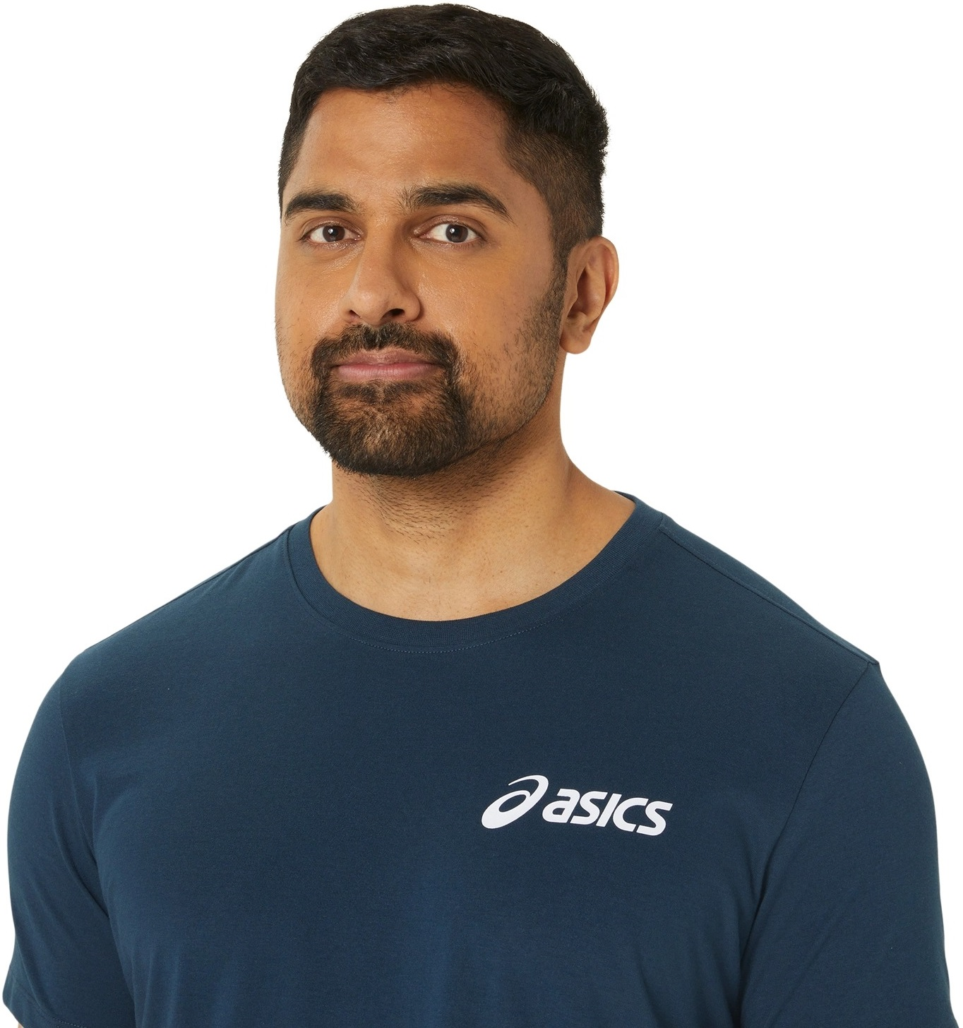 Футболка для бігу Asics ( 2031E659 ) ASICS CHEST LOGO SS TEE 2024 FRENCH BLUE/BRILLIANT WHITE L темно-синійфото5