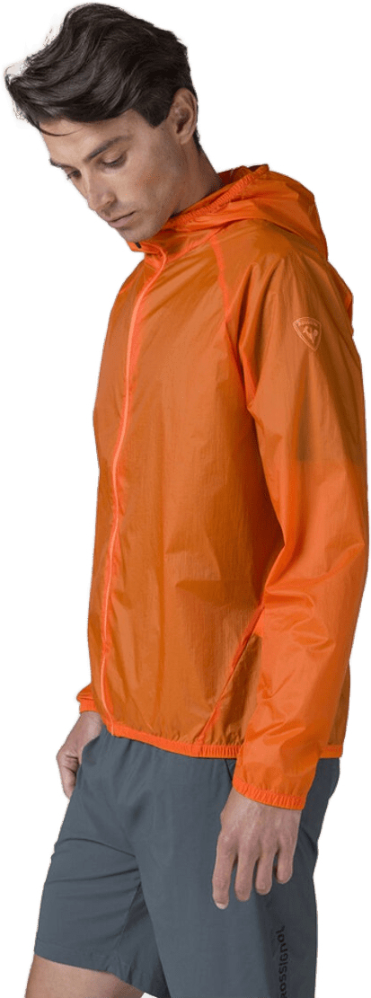 Куртка для бега ROSSIGNOL ( RLMMJ68 ) ULTRALIGHT PKB JKT 2024 41N 2XL оранжевый фото 2