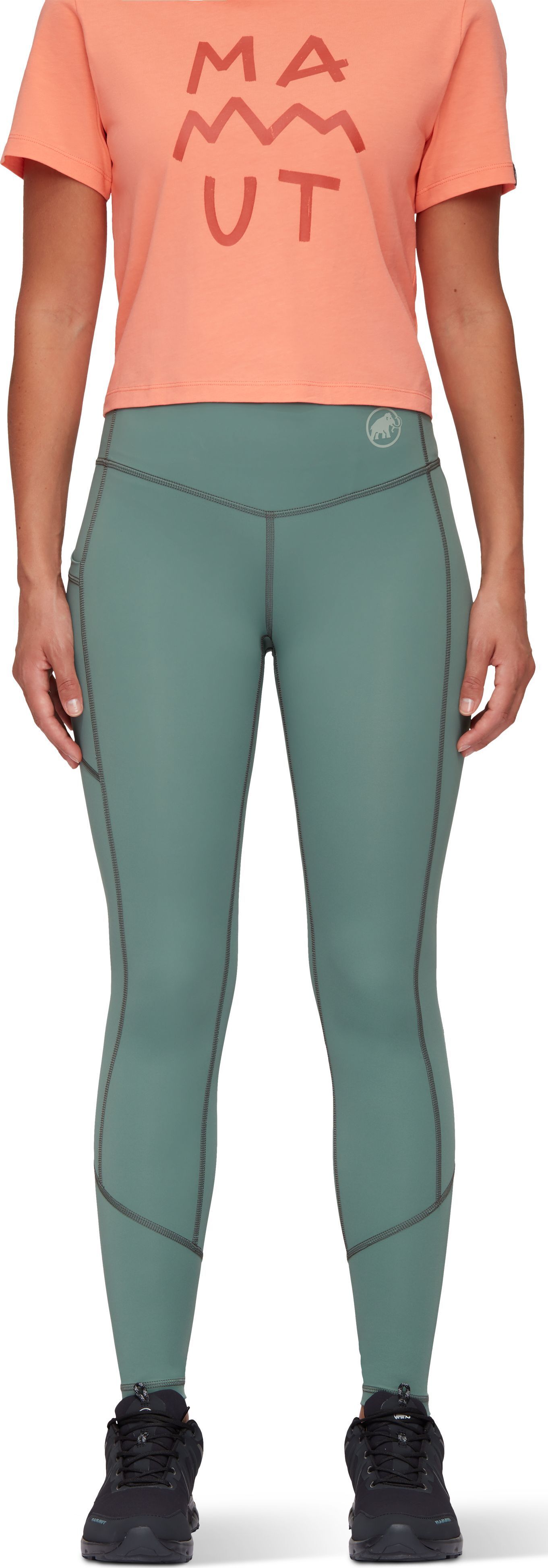 Тайтсы Mammut ( 1022-02040 ) Massone Tights Women 2024 dark jade L зеленый фото 2