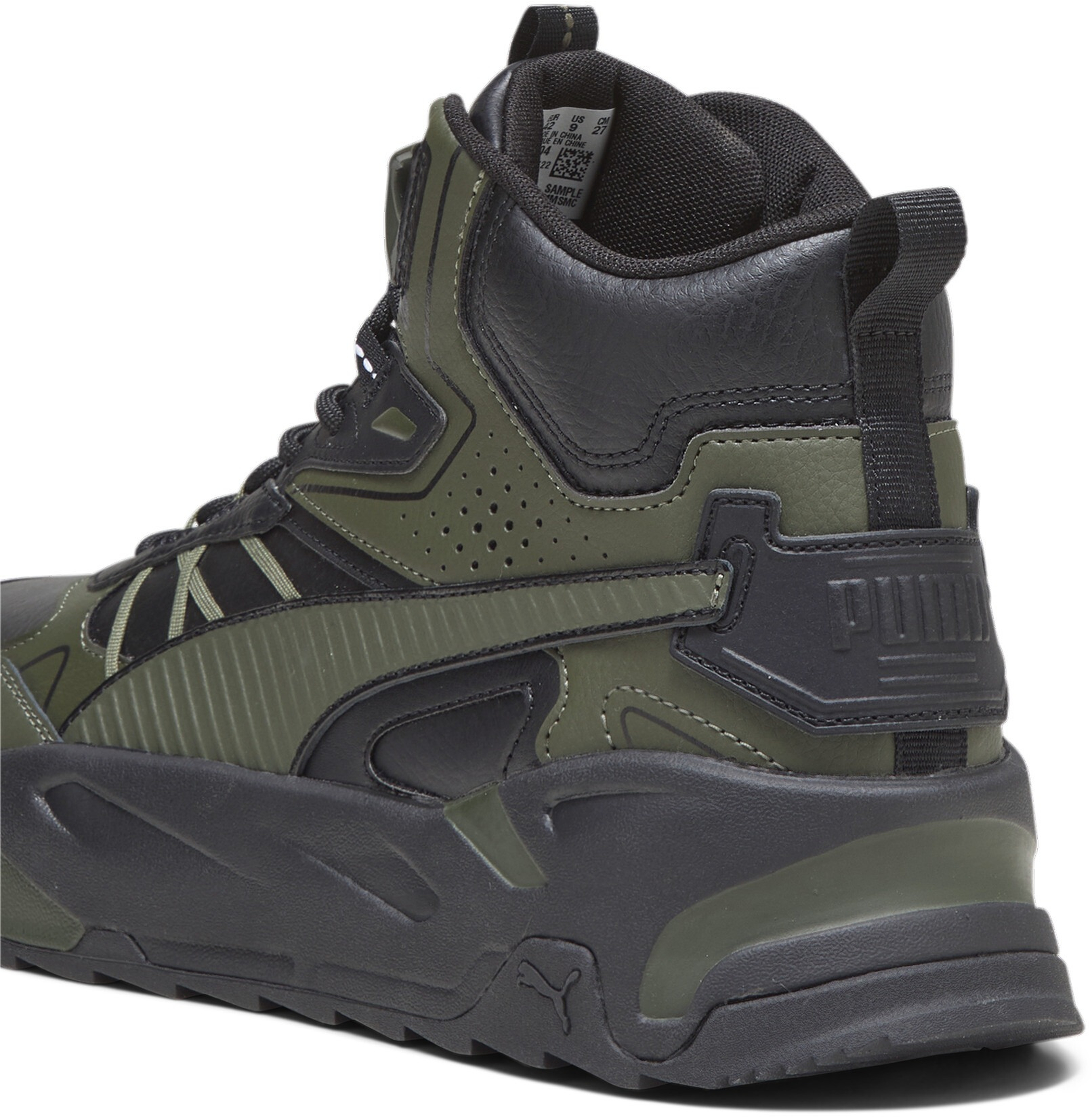 Черевики чоловічі Puma Trinity Mid Hybrid L 393985-04 46 (11 UK) чорні/оливковіфото5