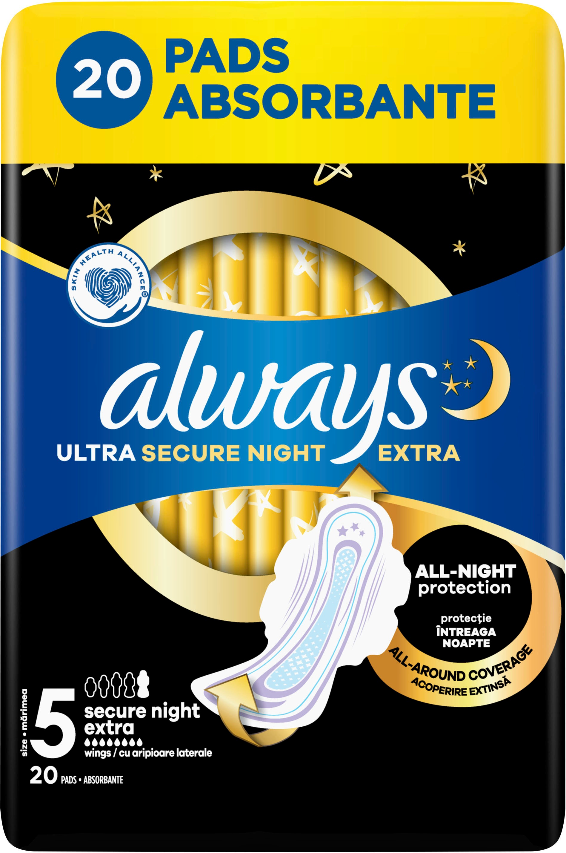 Гигиенические прокладки Always Ultra Secure Night Extra Размер 5 20шт фото 2