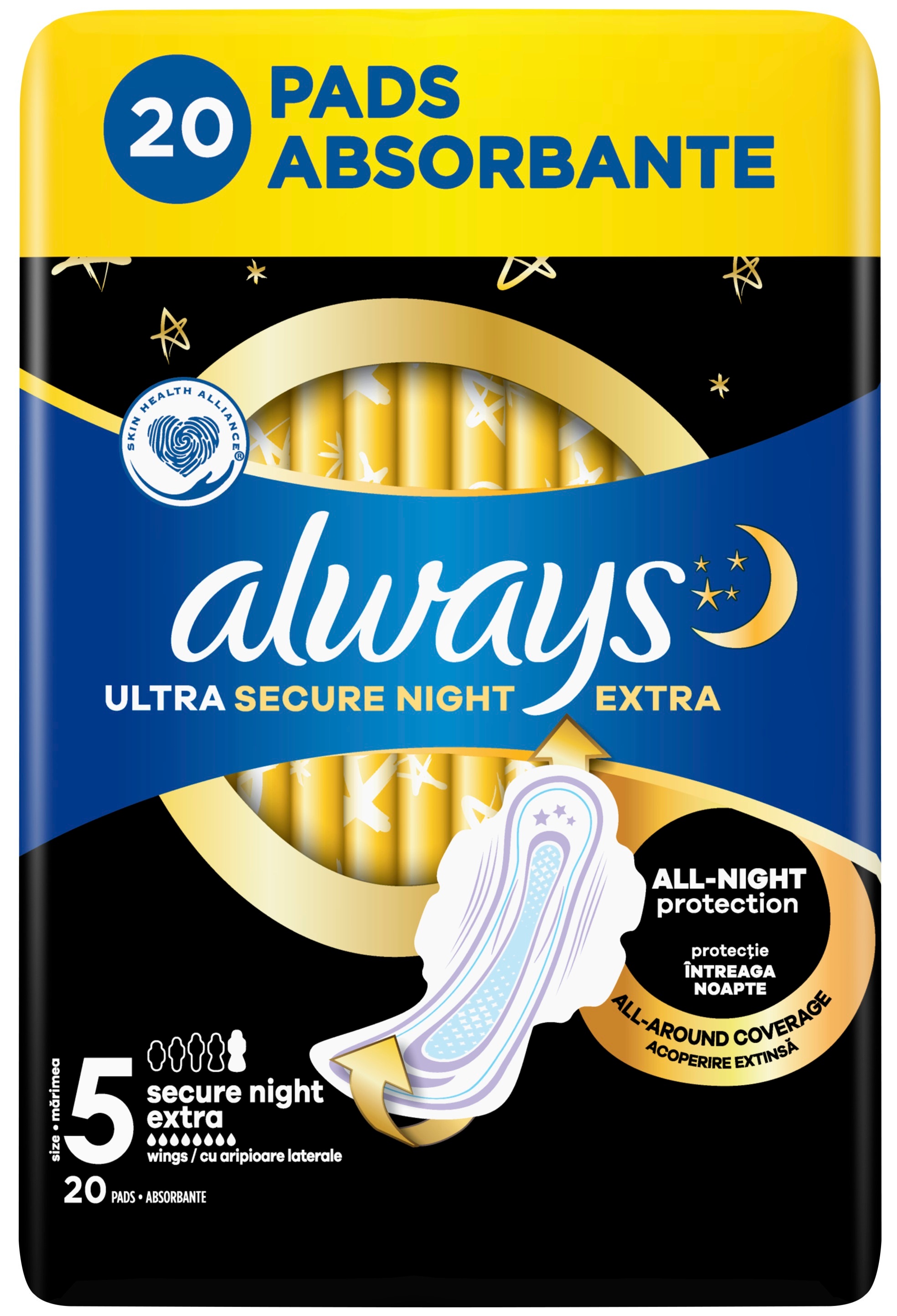 Гігієнічні прокладки Always Ultra Secure Night Extra (Розмір 5) 20 штфото2
