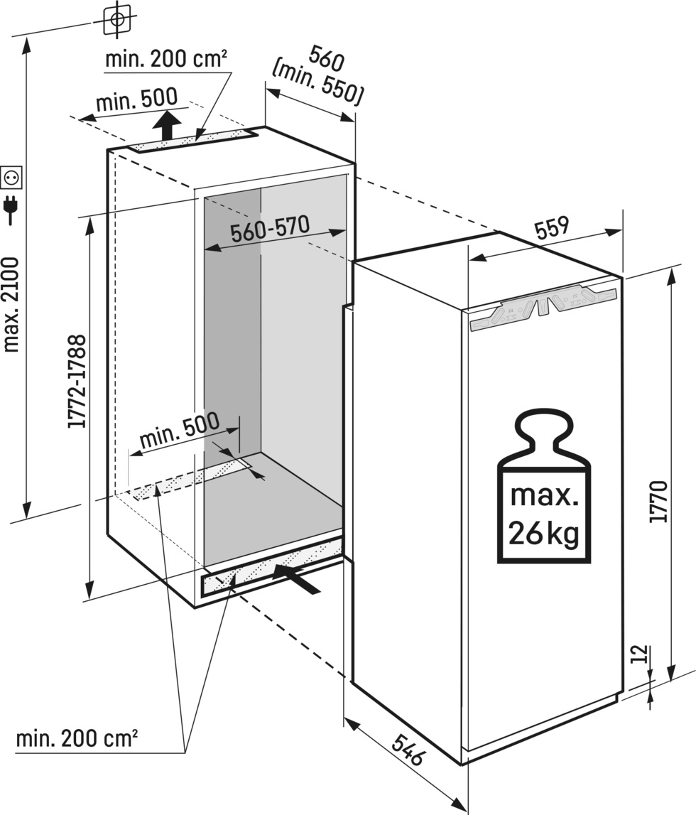 Вбудований холодильник Liebherr IRBD5120фото