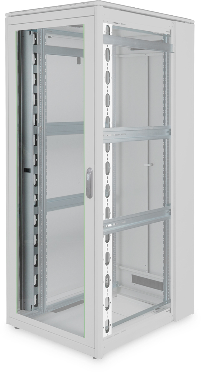 Кабельный организатор DIGITUS vertical 42U, 92x85 mm, 2 шт., RAL 9005 (DN-19ORG-42U-B) фото