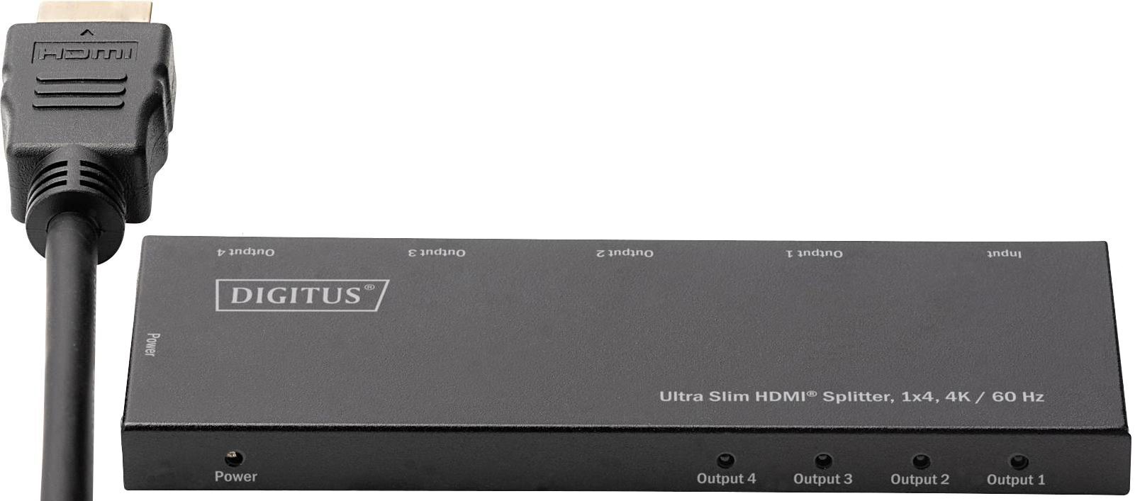 Видеосплиттер Digitus HDMI (INx1 - OUTx4), 4K, Ultra Slim (DS-45323) фото 6