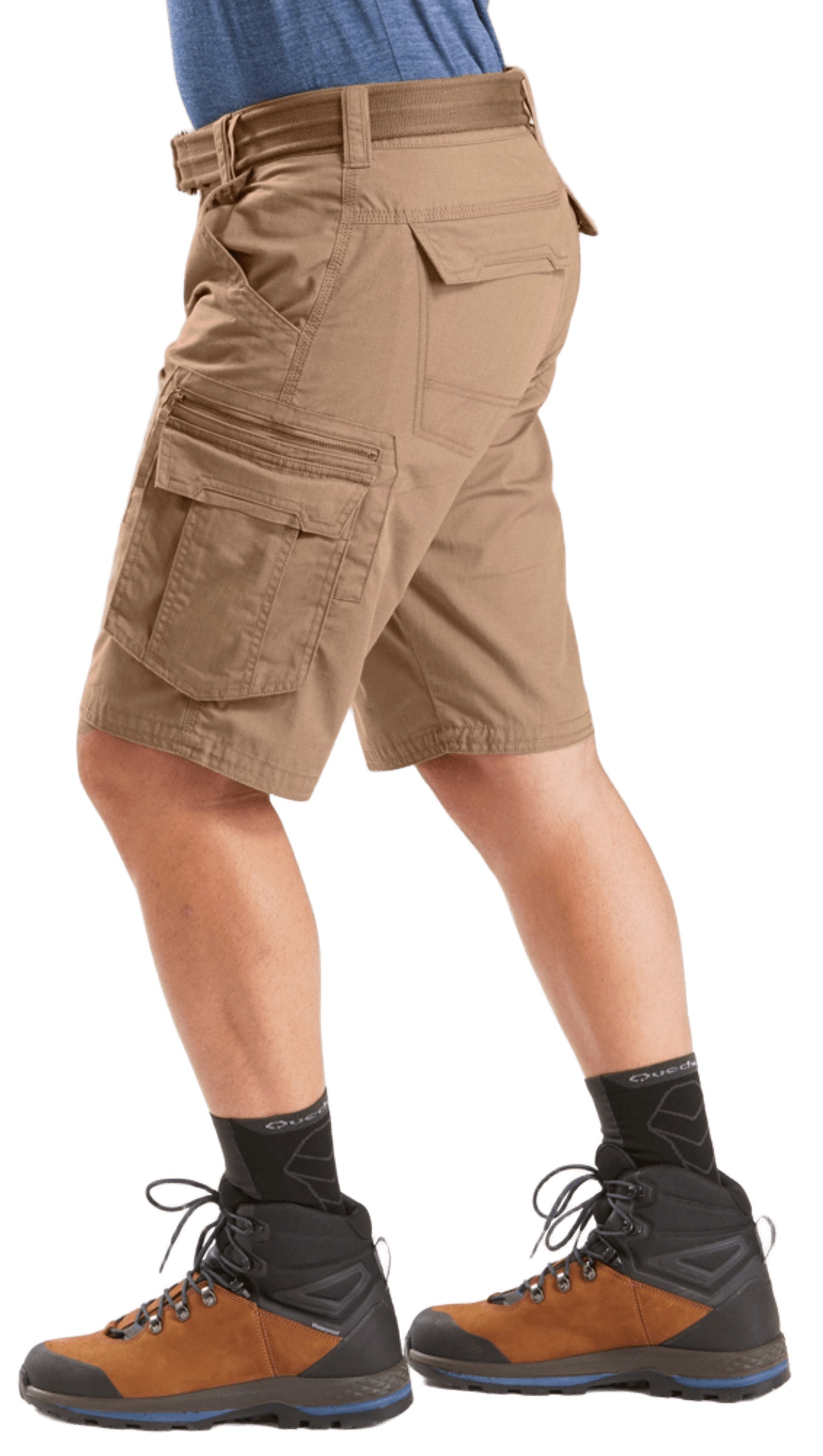 Шорты мужские для трекинга Forclaz Travel100 8579289 40 коричневые фото 4