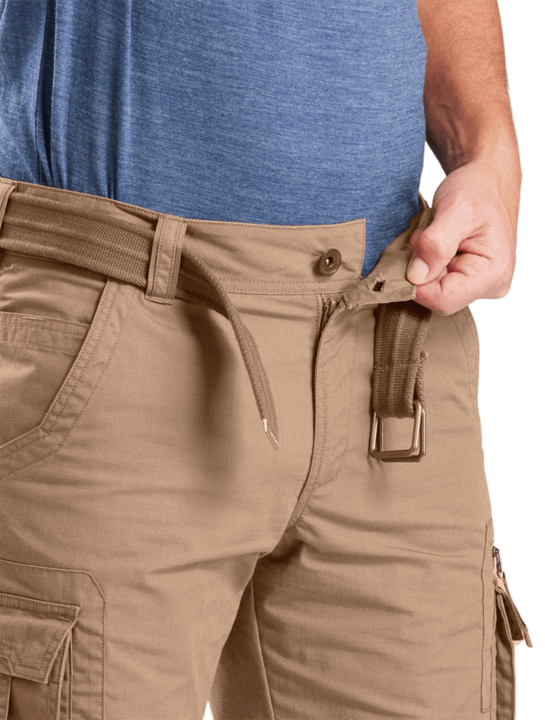 Шорты мужские для трекинга Forclaz Travel100 8579289 40 коричневые фото 3