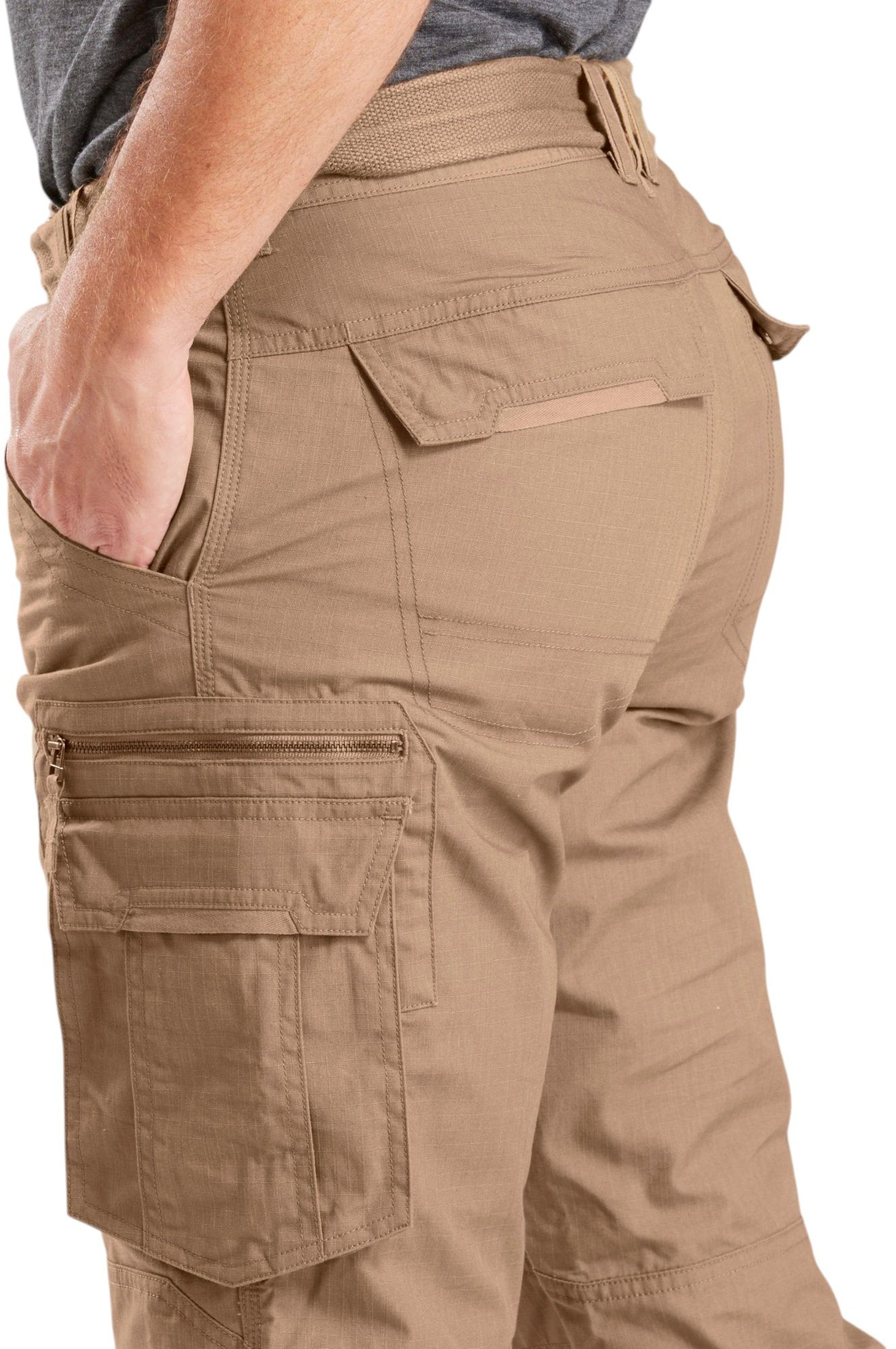 Штаны мужские для трекинга Forclaz Travel100 8579849 38 коричневые фото 3