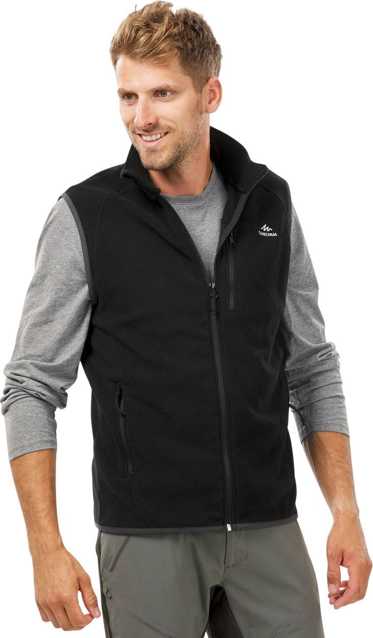 Жилет чоловічий флісовий для гірського туризму Quechua MH120 8189216 3XL чорнийфото