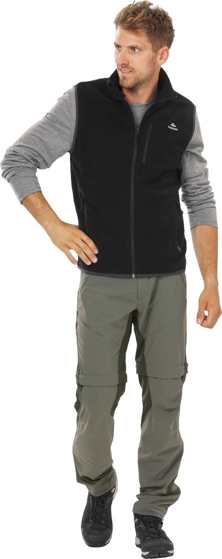 Жилет чоловічий флісовий для гірського туризму Quechua MH120 8189216 3XL чорнийфото