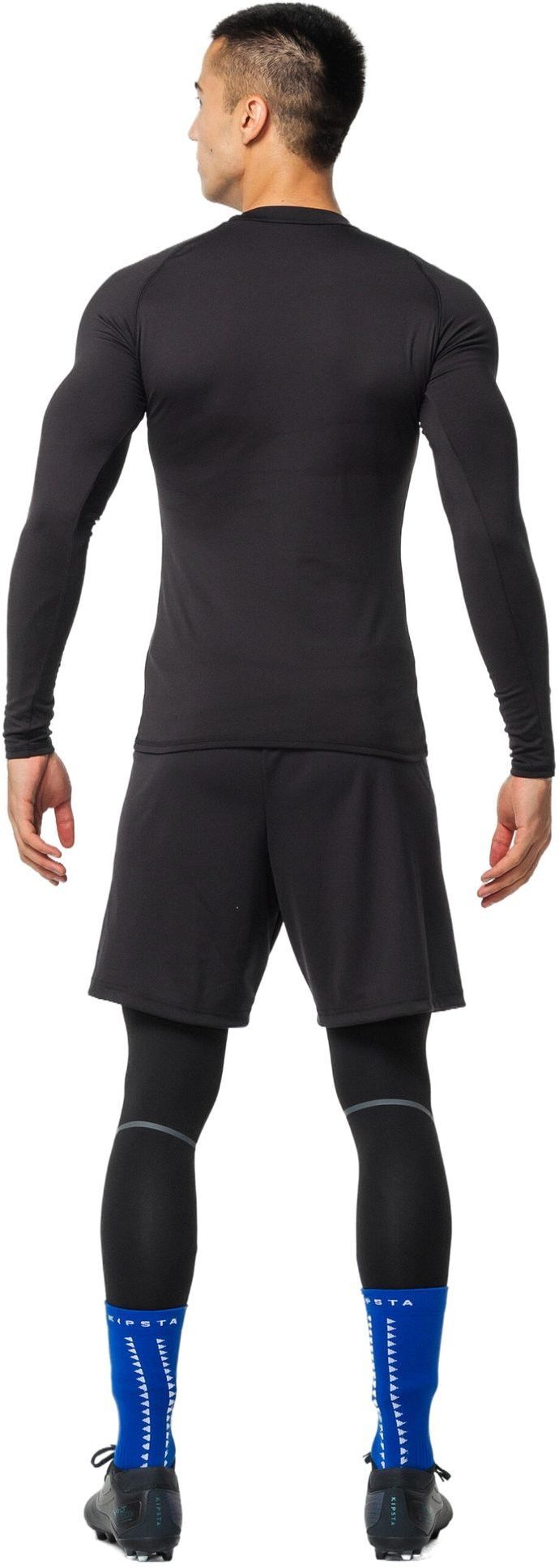 Термолонгслив Kipsta Keepdry 100 с длинными руками 8650758 XS черный фото 9