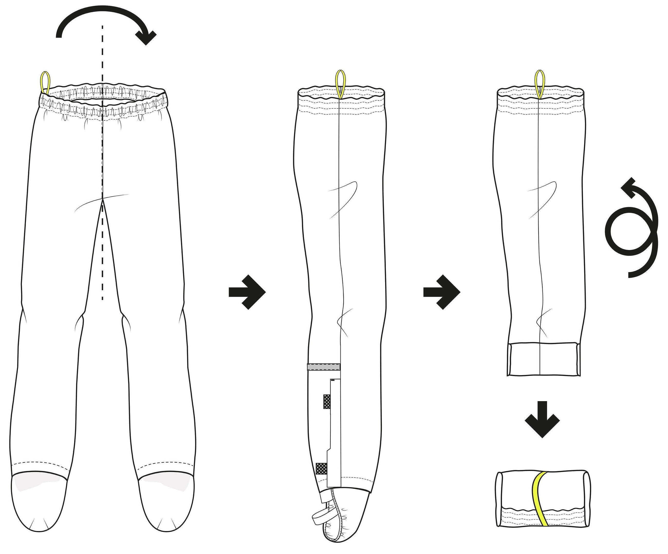 Штаны для велоспорта Btwin 100 для захисту від дощу 8402040 S черные фото 13