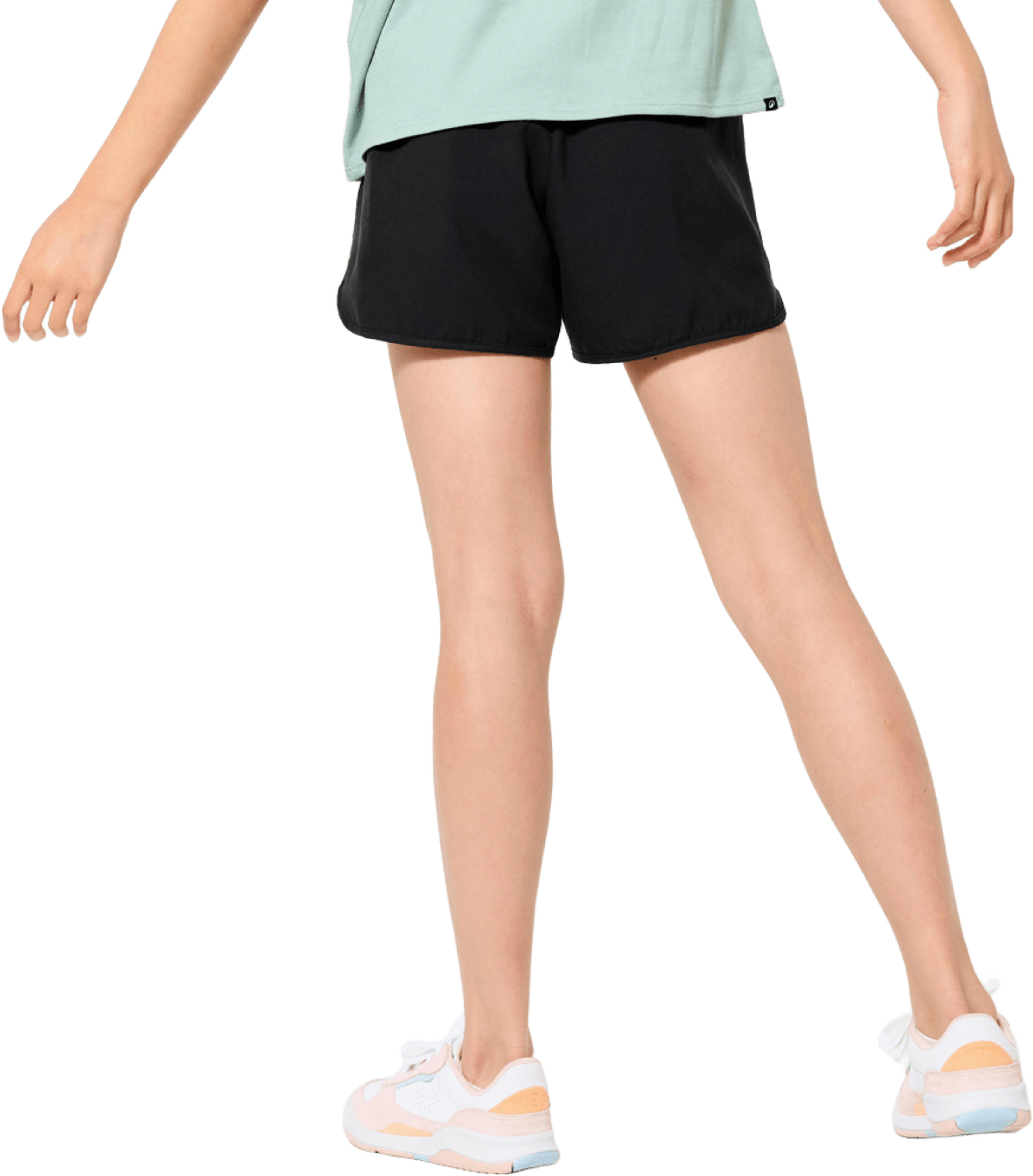 Шорты спортивные для девочек Domyos W500 8516803 14-15 р (160-66 см) черные фото 2