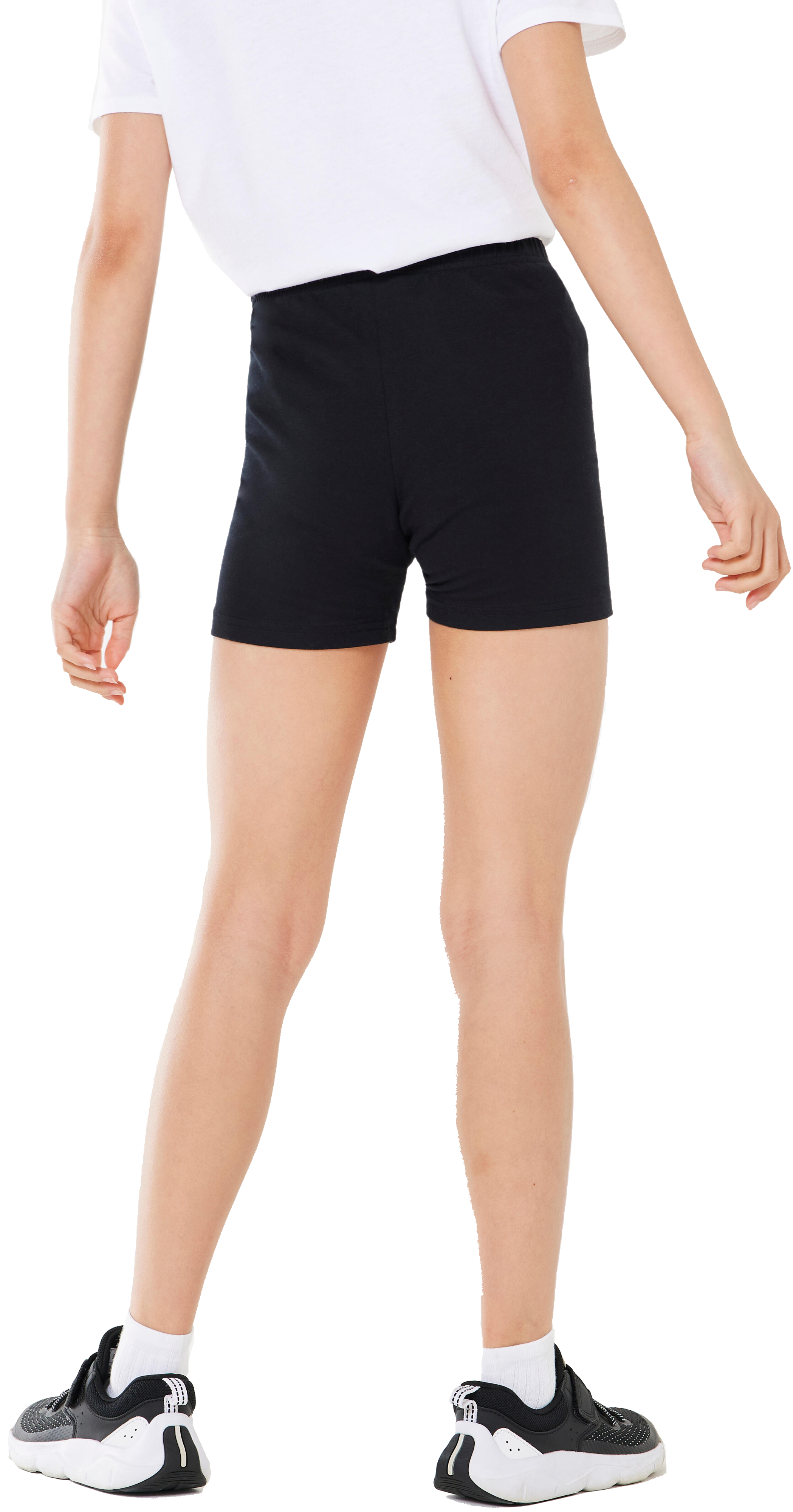 Шорты спортивные для девочек Domyos 100 8517105 14-15 р (160-66 см) черные фото 2