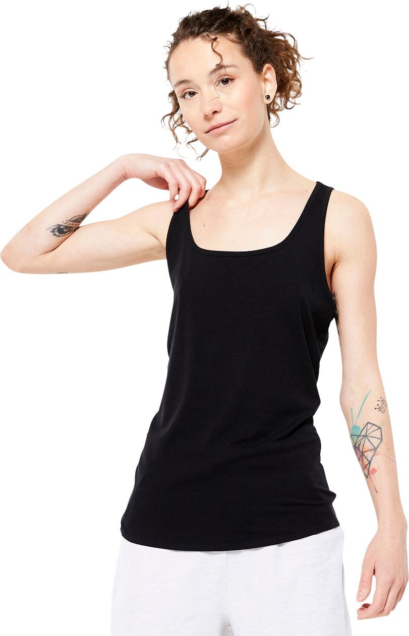 Майка женская для фитнеса Domyos 500 8645599 XS черная фото 3