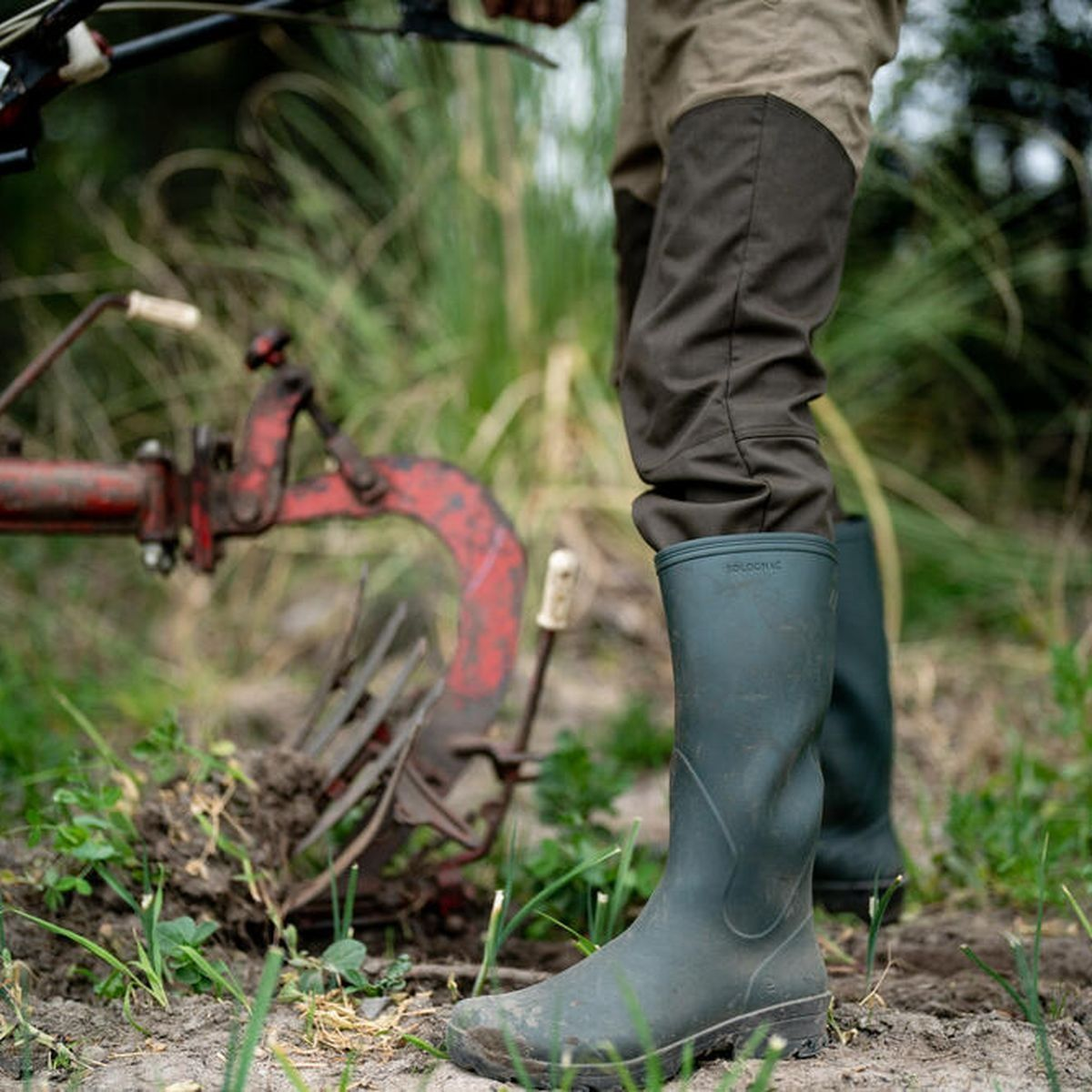 Сапоги мужские для охоты Solognac Glenarm 300 8339486 44 зеленые фото 