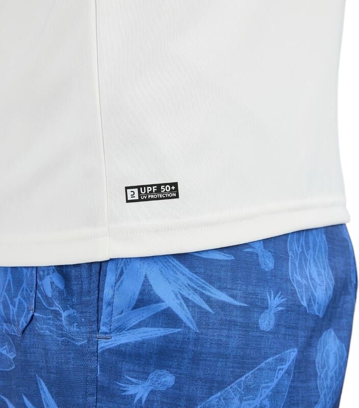 Футболка мужская для серфинга Olaian солнцезащитная 8752025 XS белая фото 