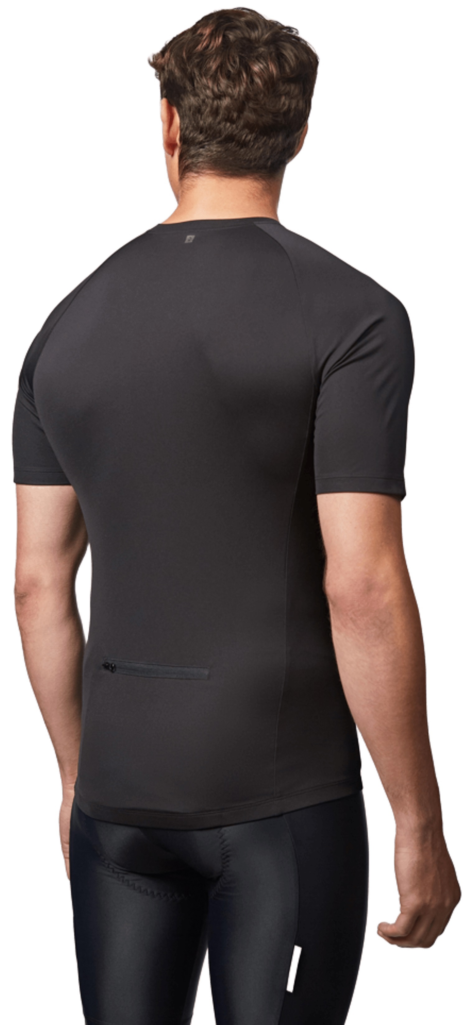 Джерсі чоловіче для шосейного велоспорту Van Rysel Essential з короткими рукавами 8569821 L чорнефото