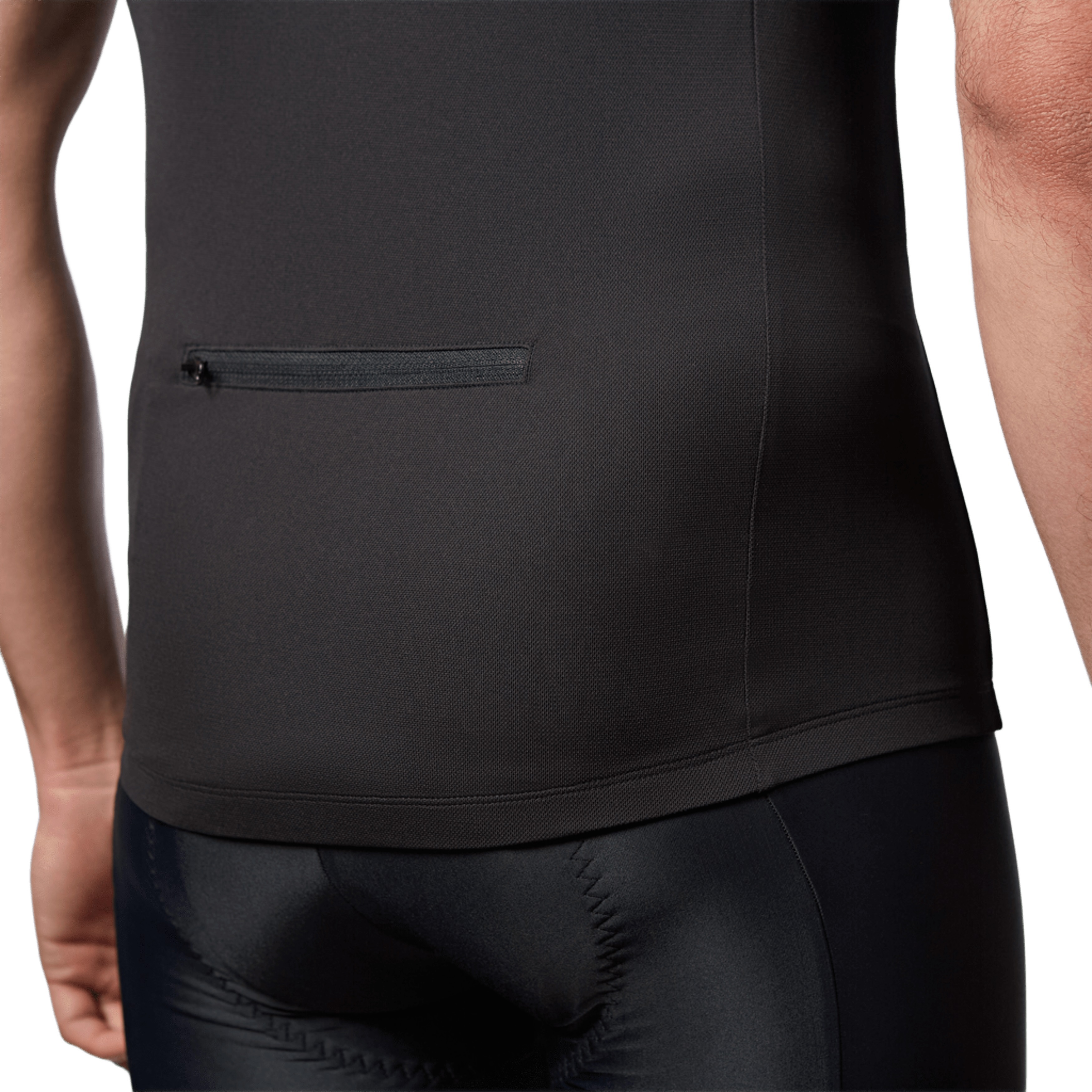 Джерсі чоловіче для шосейного велоспорту Van Rysel Essential з короткими рукавами 8569821 S чорнефото