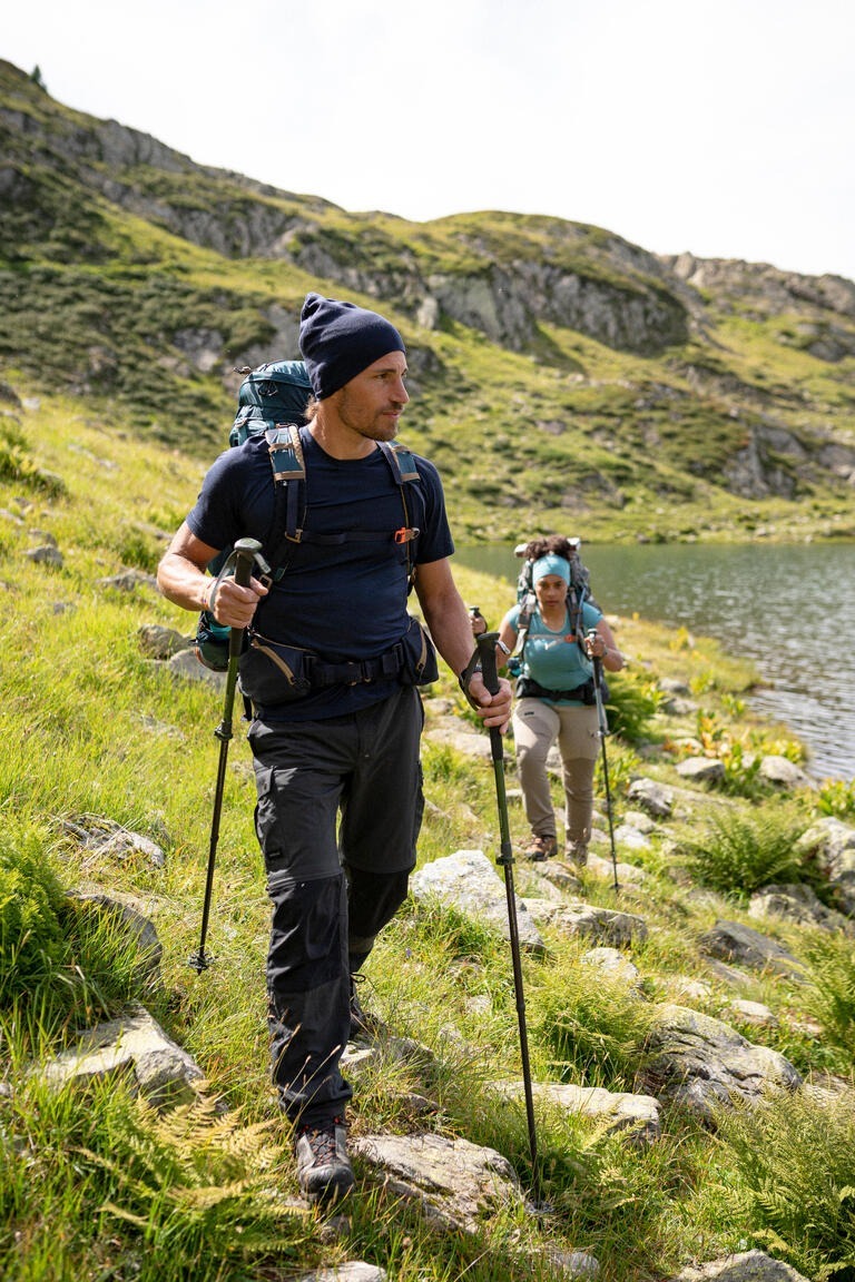 Штаны мужские для трекинга Forclaz MT100 модульные 8666242 S серые фото 