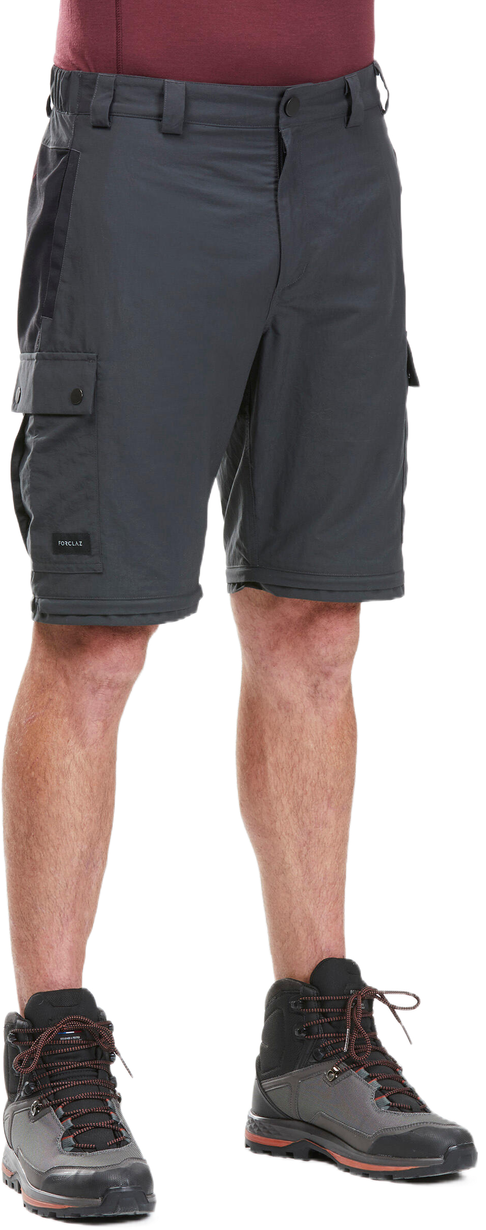Штаны мужские для трекинга Forclaz MT100 модульные 8666242 XL серые фото 