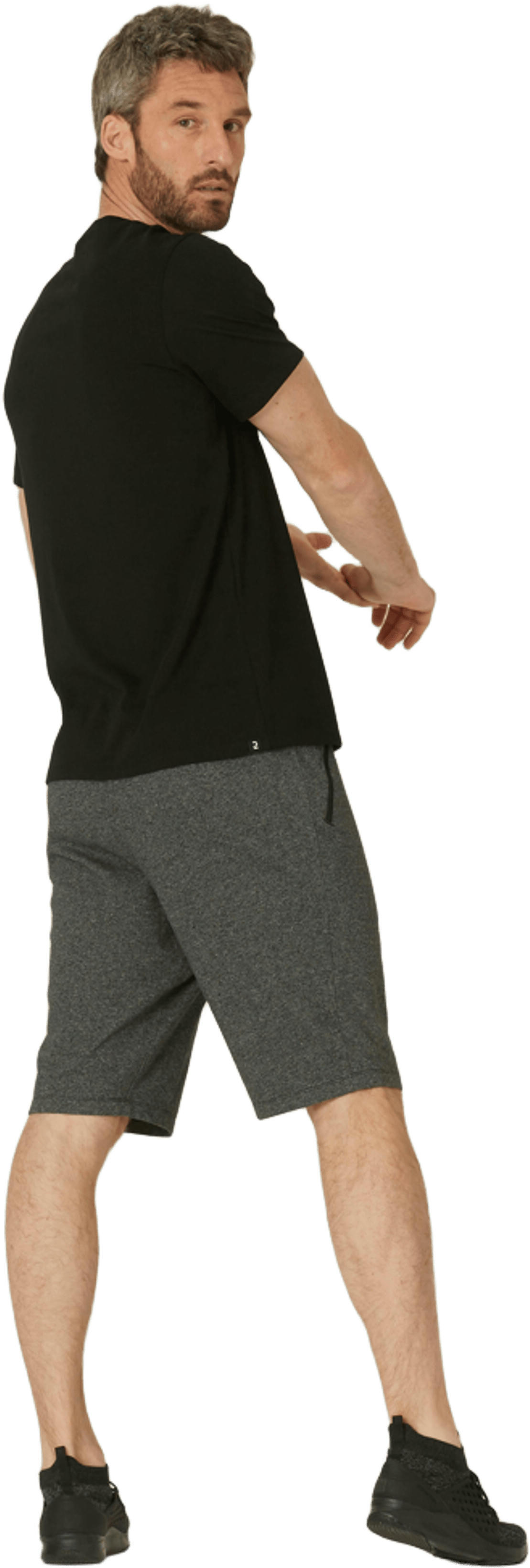 Шорты мужские для фитнеса Domyos 8667929 M темно-серые фото 2