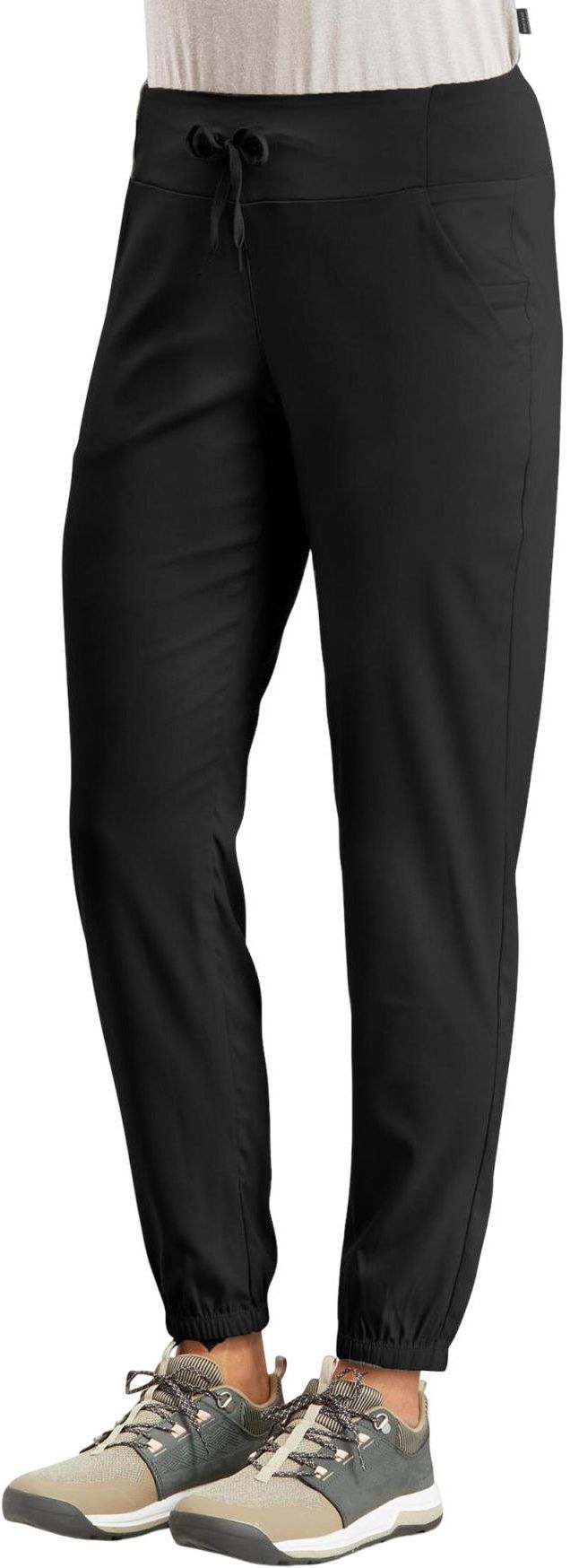 Штаны женские для туризма Quechua NH100 8588308 38 черные фото 