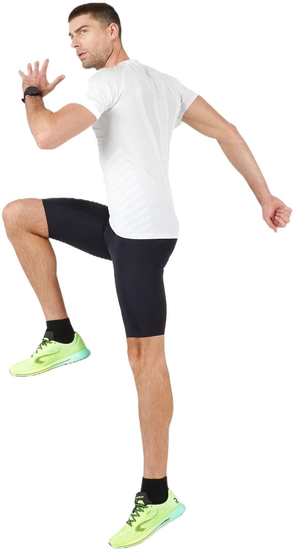 Тайтсы мужские для бега Kiprun короткие 8588342 2XL черные фото 8