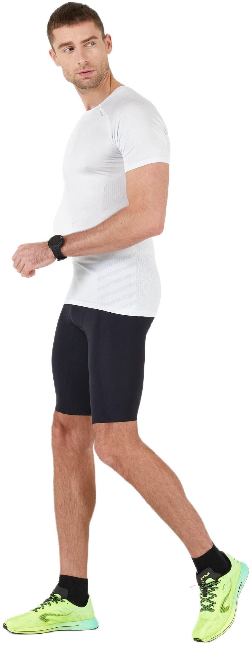 Тайтсы мужские для бега Kiprun короткие 8588342 2XL черные фото 7