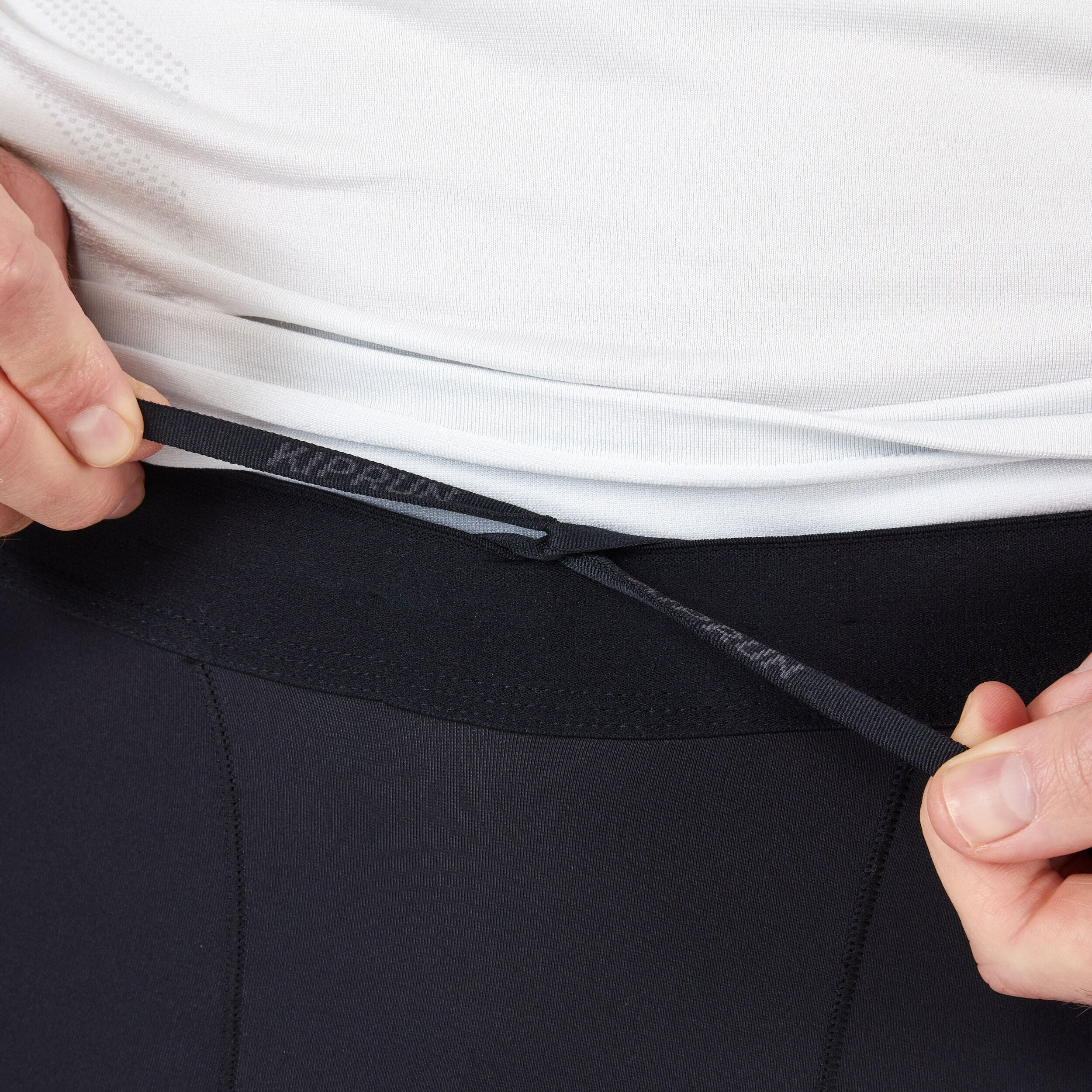 Тайтсы мужские для бега Kiprun короткие 8588342 2XL черные фото 4