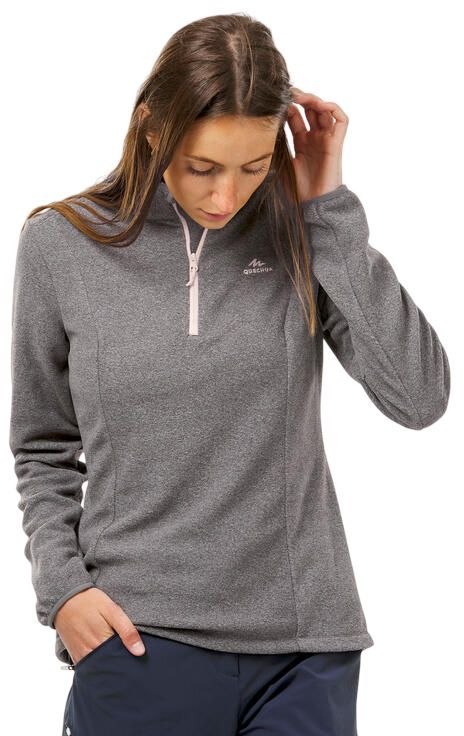 Флисовая кофта женская для горного туризма Quechua MH100 966817 2XL серая фото 3