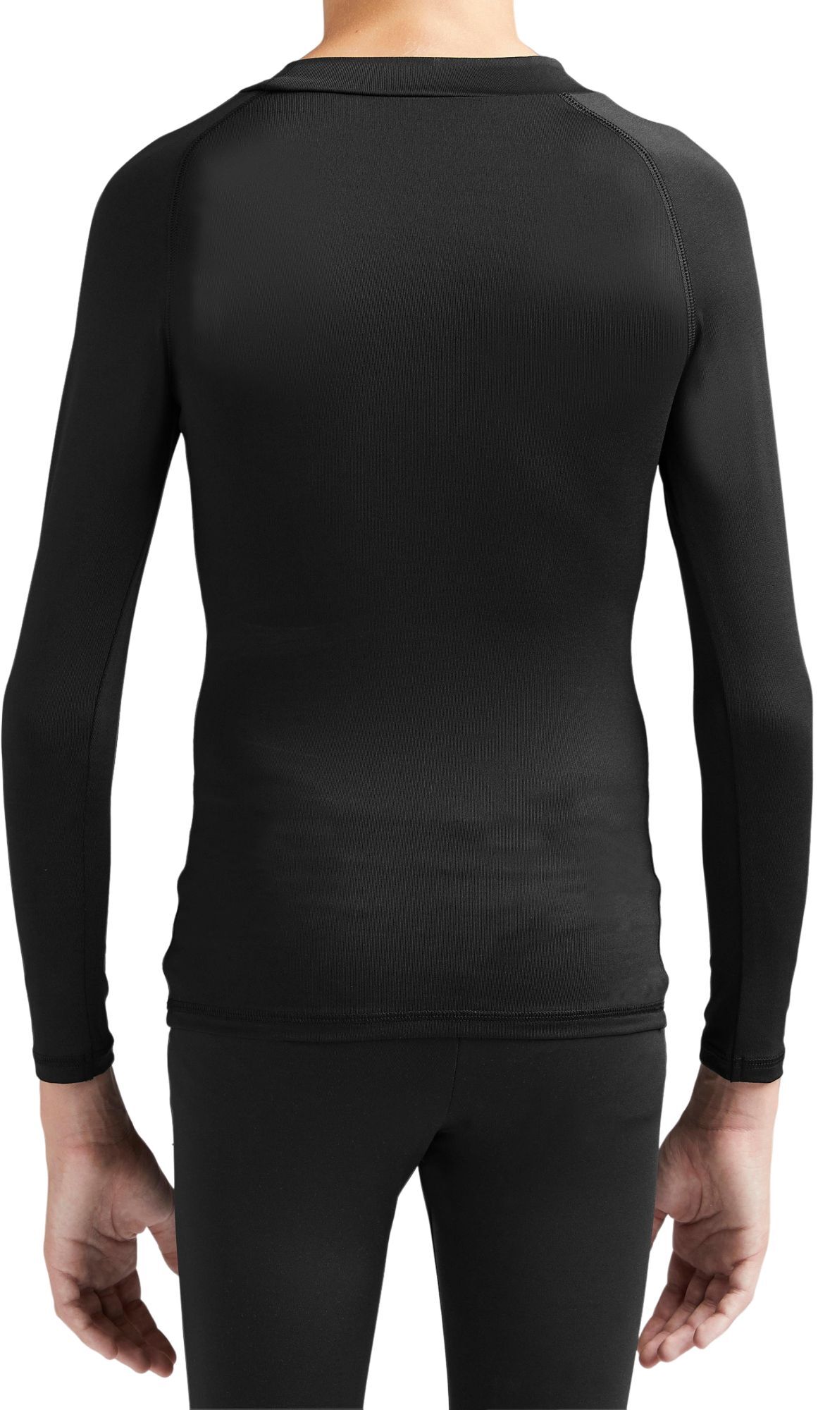 Термолонгслів дитячий Kipsta Keepcomfort 100 з довгими рукавами 8619327 5-6 р (113-122 см) чорнийфото