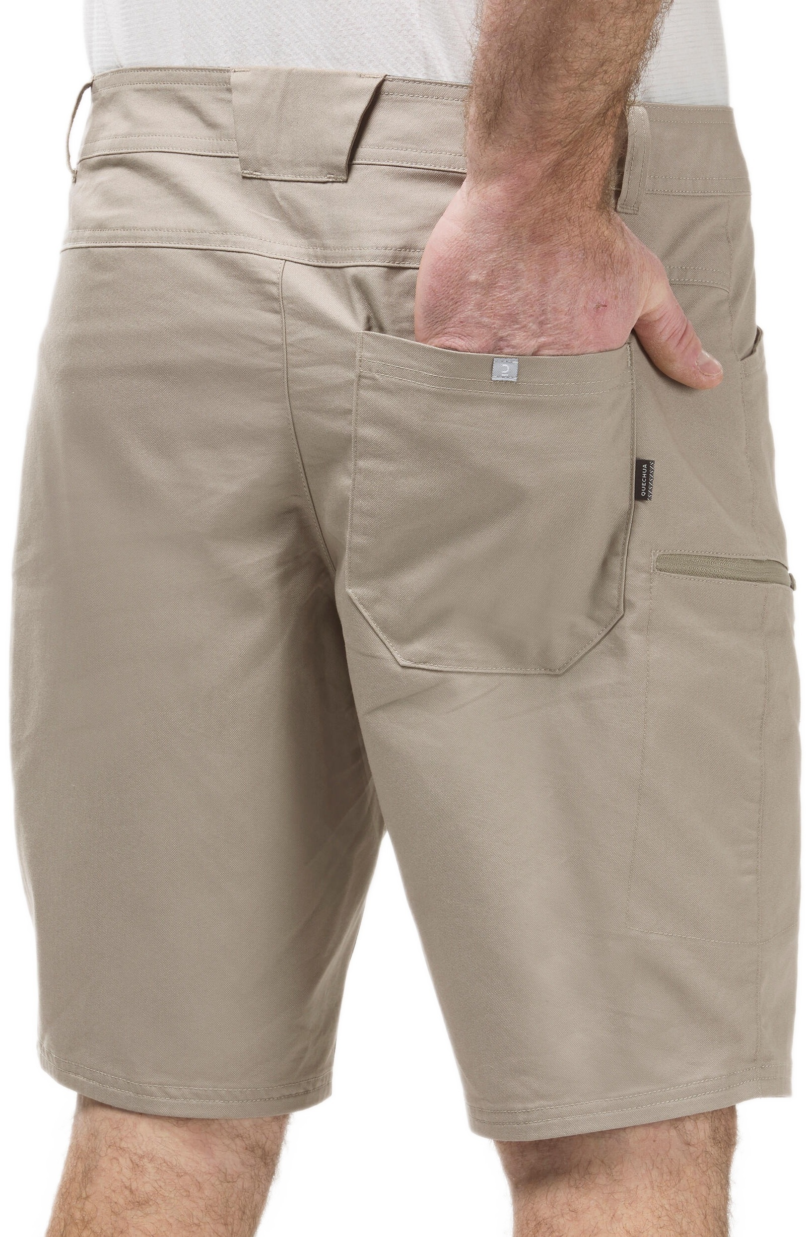 Шорти-бермуди чоловічі для туризму Quechua NH500 Regular 8644368 38 бежевіфото6
