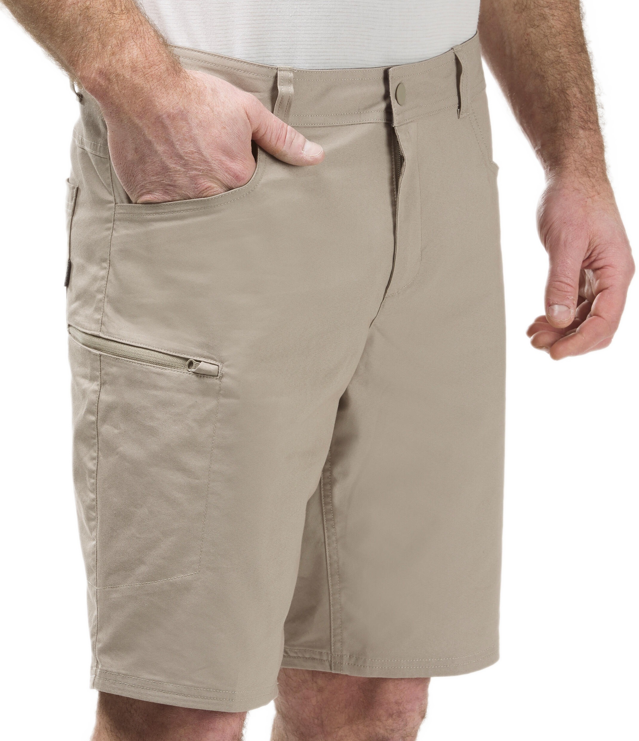 Шорти-бермуди чоловічі для туризму Quechua NH500 Regular 8644368 38 бежевіфото3