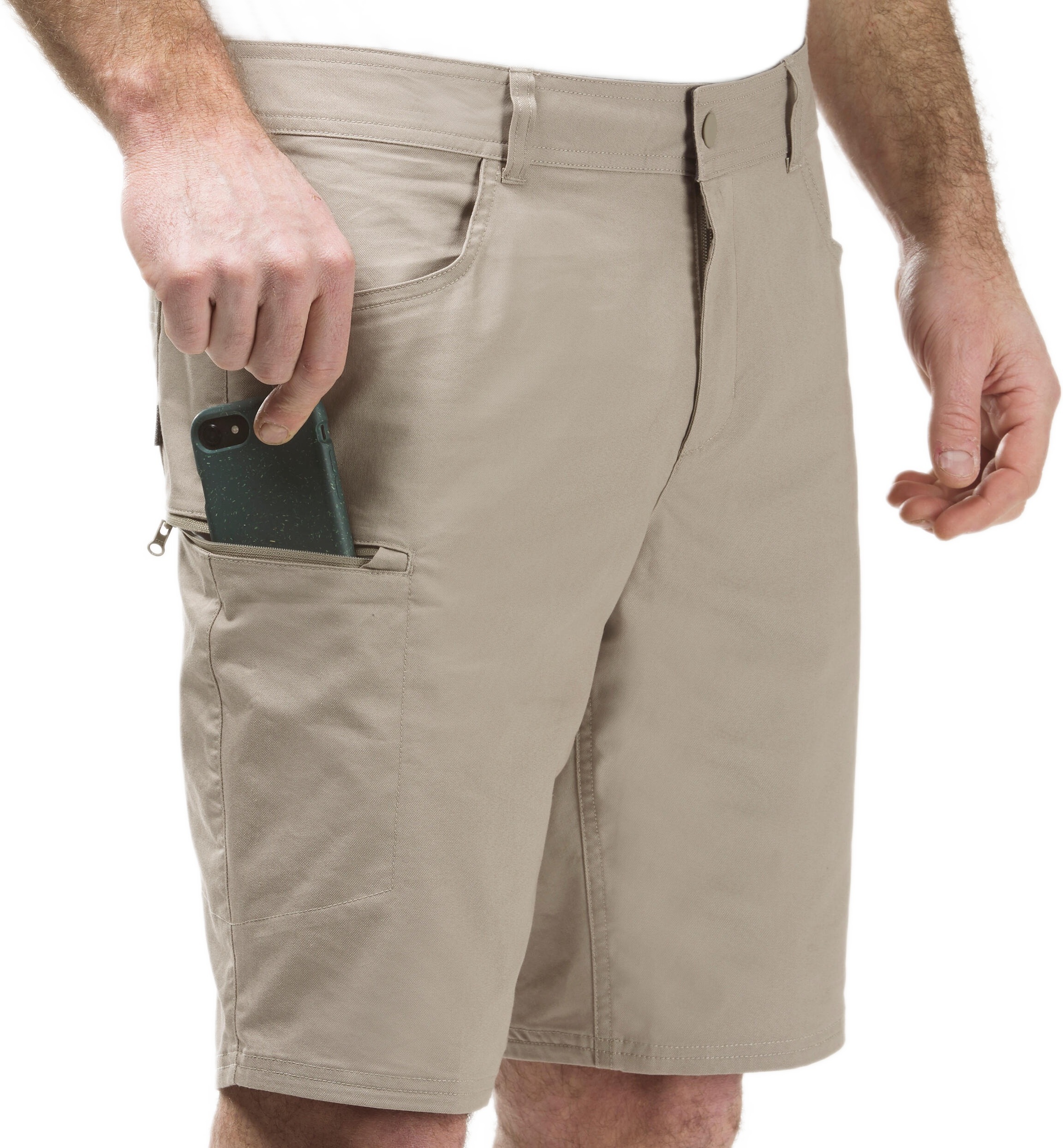 Шорти-бермуди чоловічі для туризму Quechua NH500 Regular 8644368 38 бежевіфото5