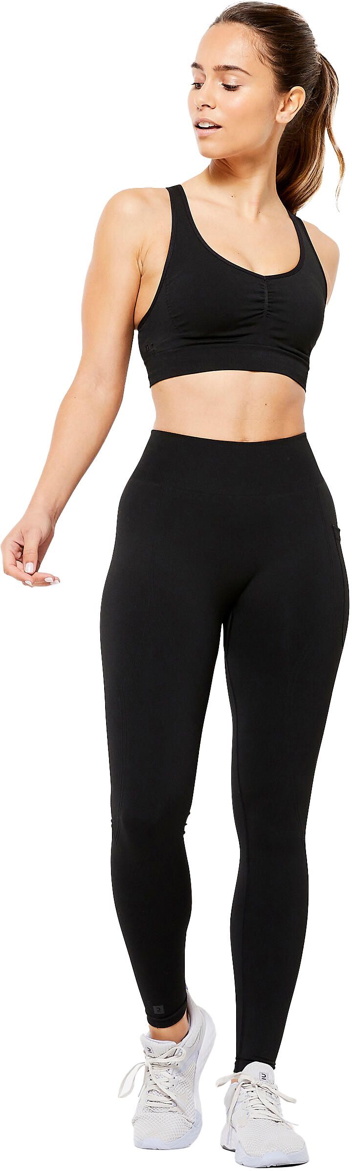 Спортивный топ женский Domyos 120 8818099 XS черный фото 10