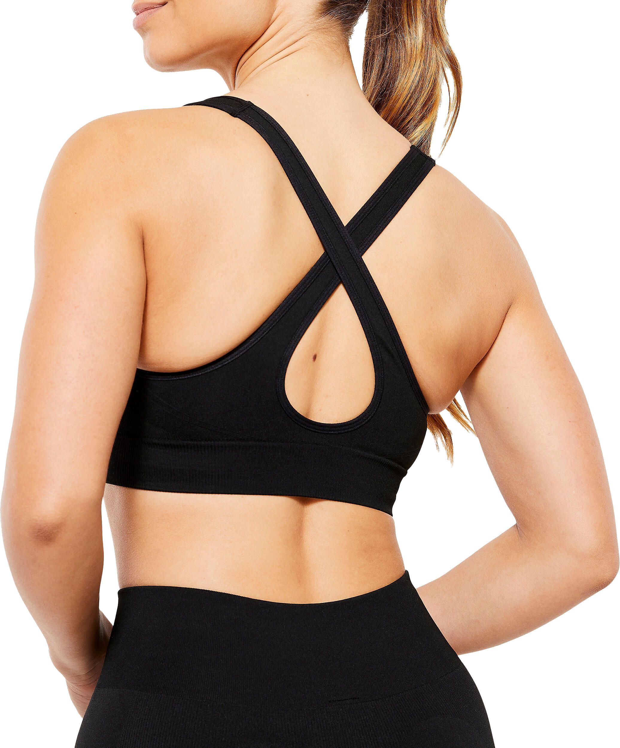 Спортивный топ женский Domyos 120 8818099 XS черный фото 4