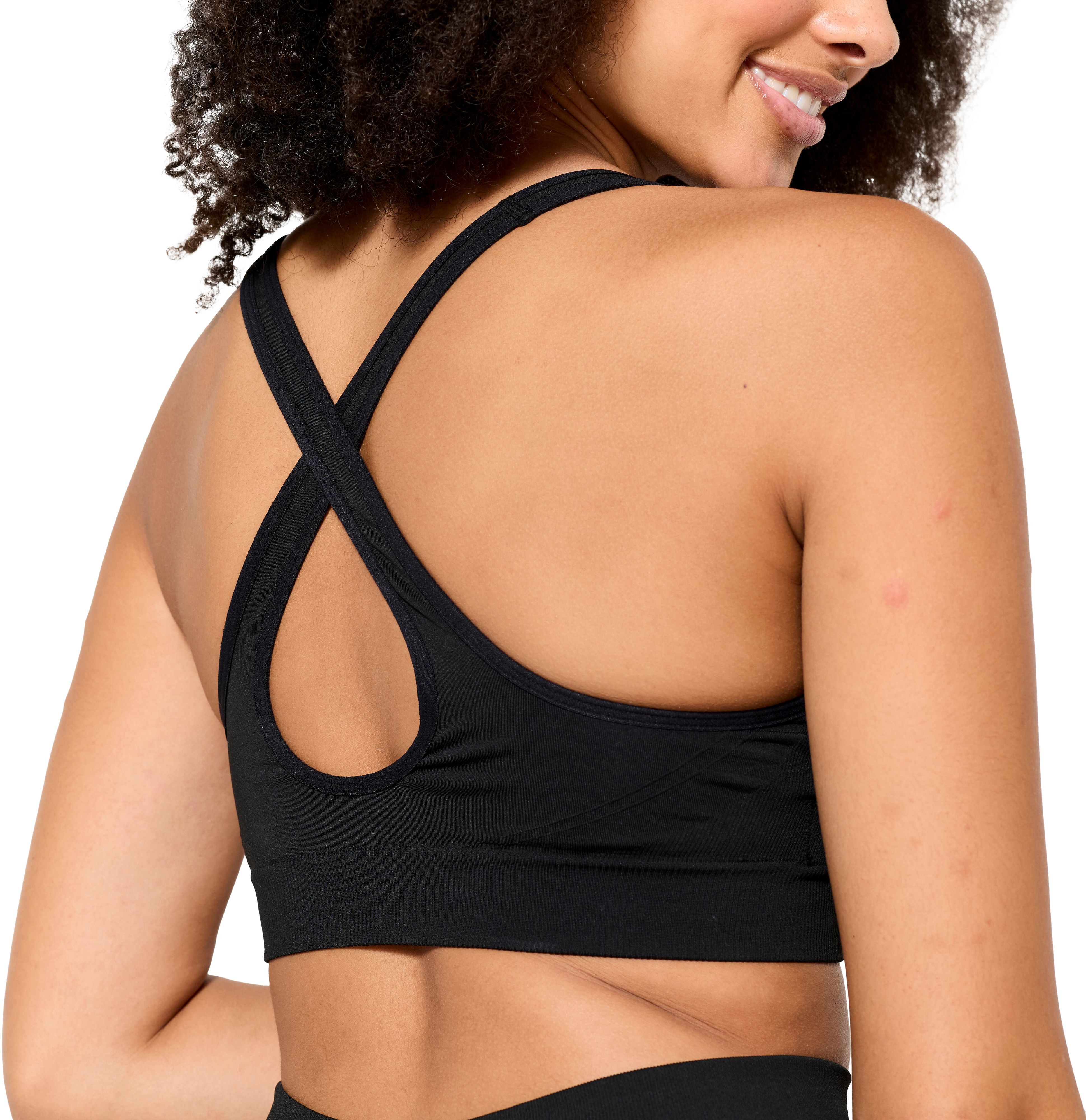 Спортивный топ женский Domyos 120 8818099 XS черный фото 5