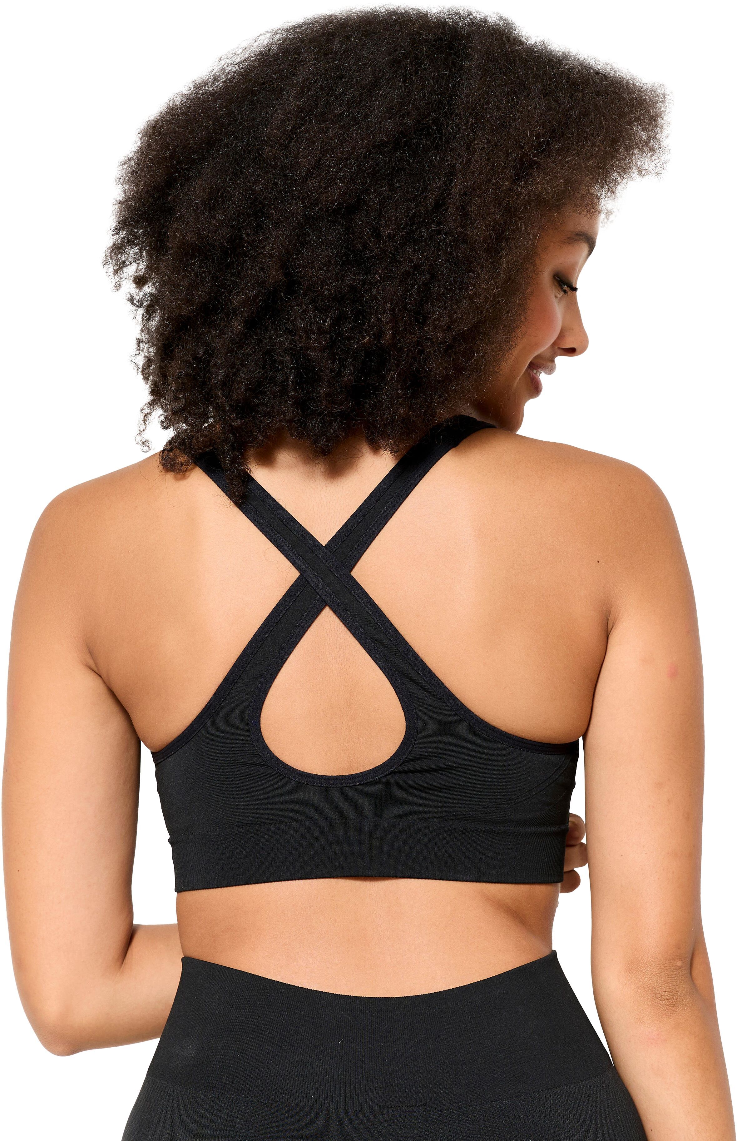 Спортивный топ женский Domyos 120 8818099 M черный фото 