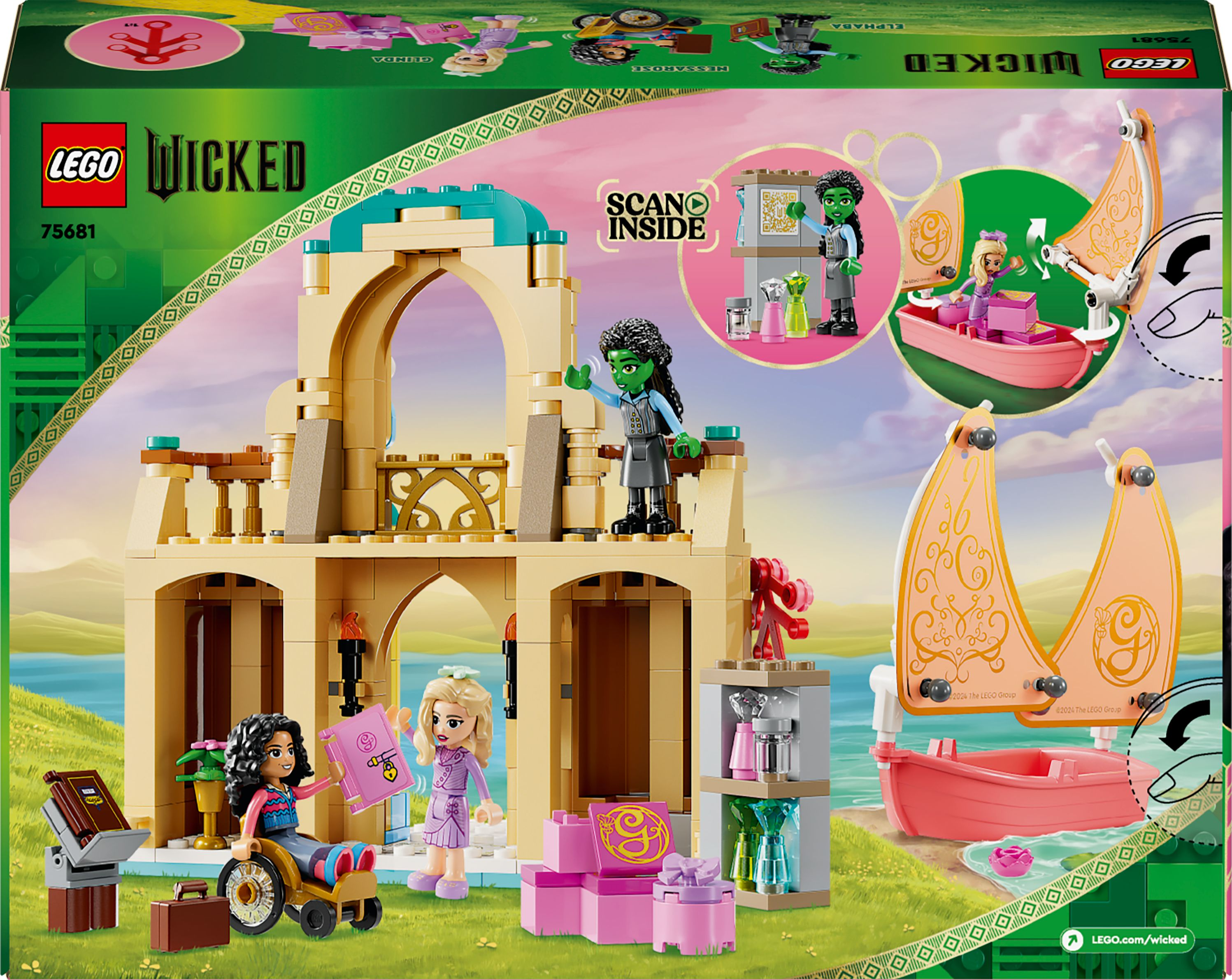 Конструктор LEGO 75681 Wicked Глинда, Эльфаба и Несароза в Университете Шыз фото 34