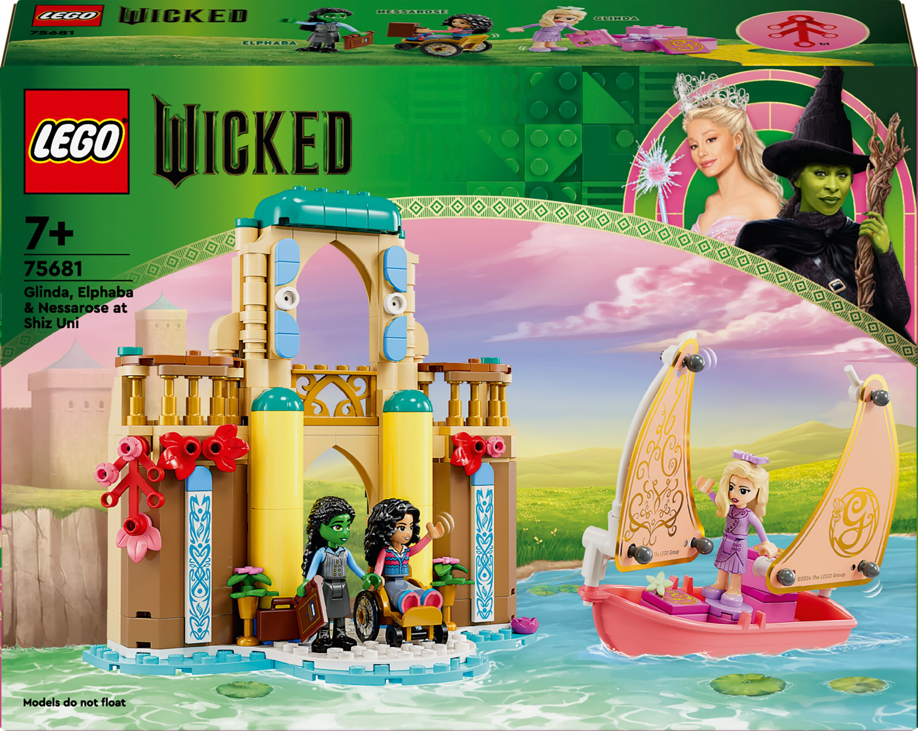 Конструктор LEGO 75681 Wicked Глинда, Эльфаба и Несароза в Университете Шыз фото 2