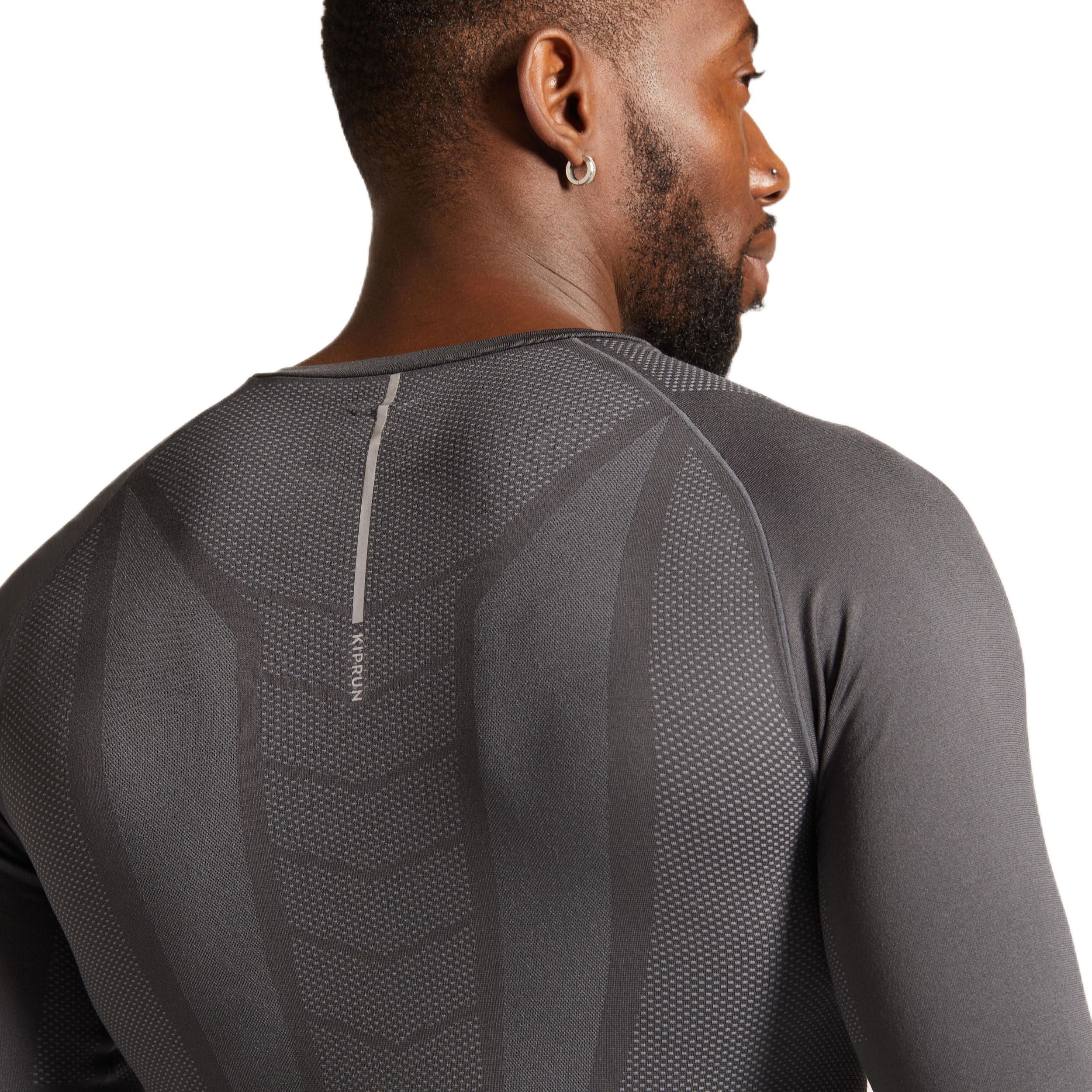 Лонгслів чоловічий для бігу Kiprun Skincare 8588361 2XL сірийфото5