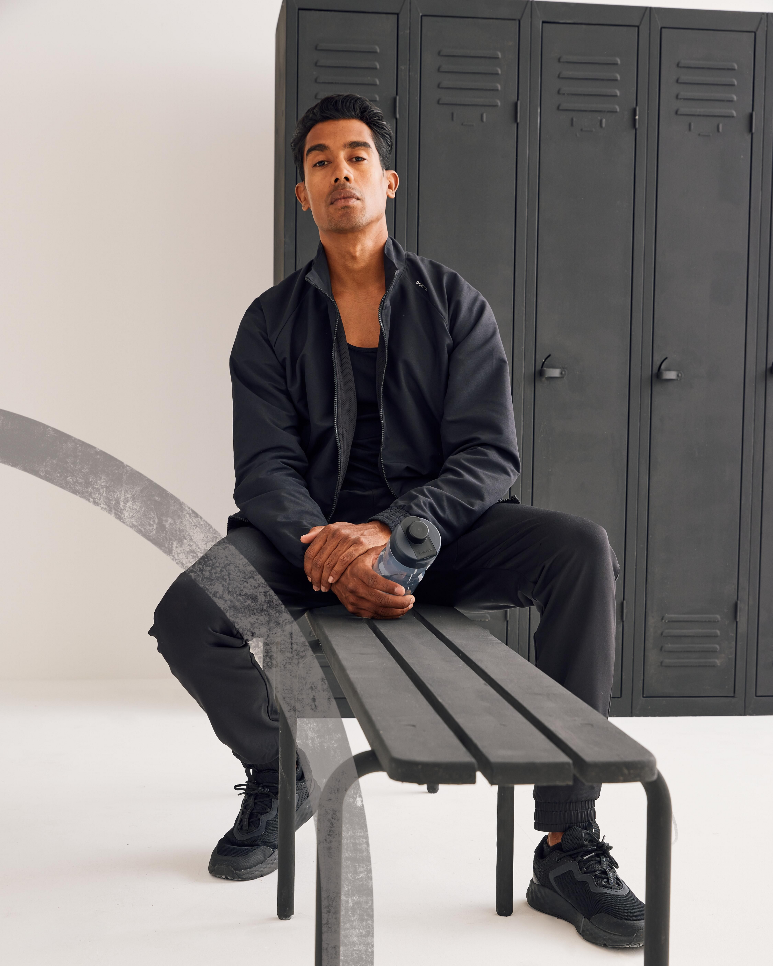 Кофта мужская Domyos Fitness Standart 8646719 XL черная фото 