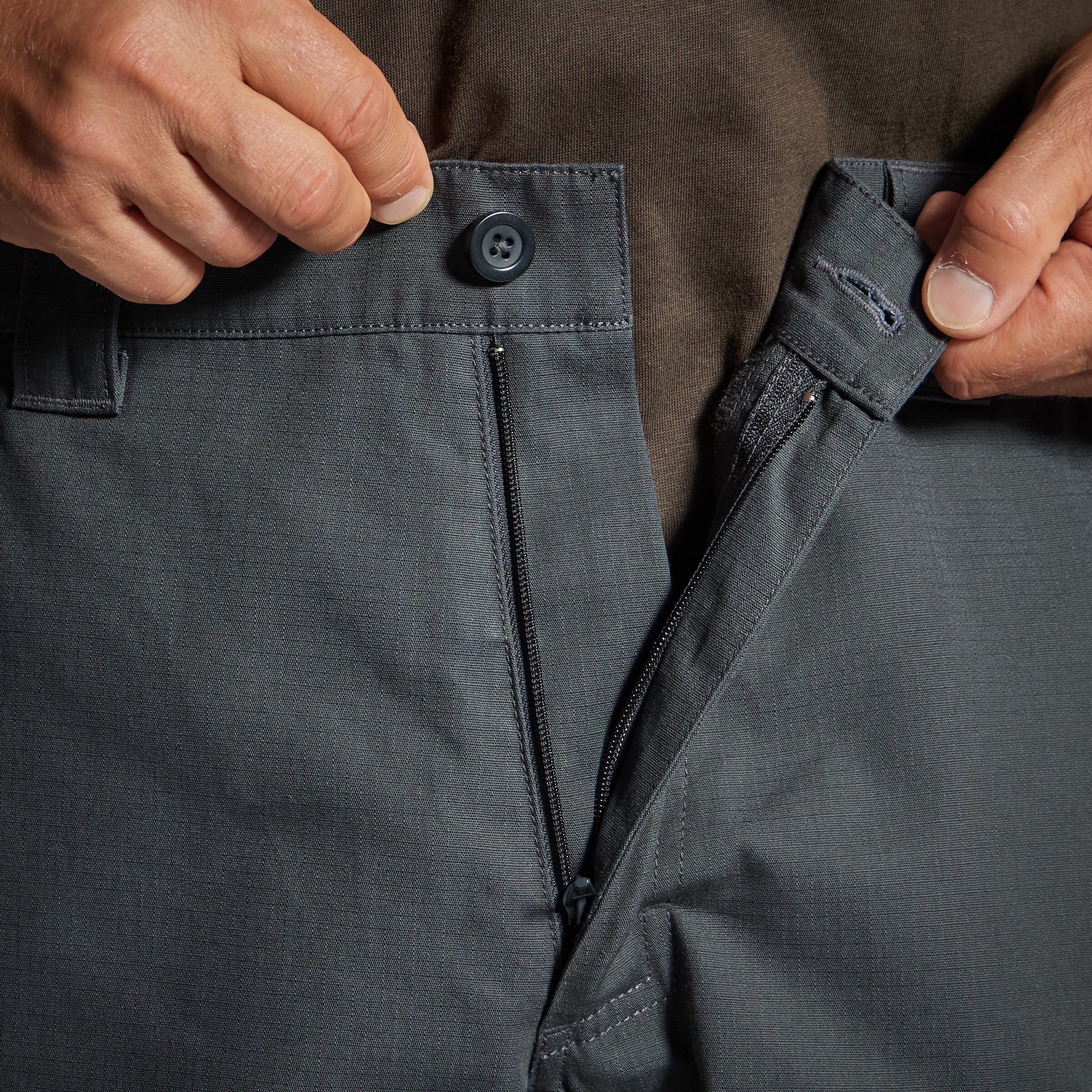 Шорти-бермуди чоловічі для полювання Solognac 500 8355977 2XL сіріфото