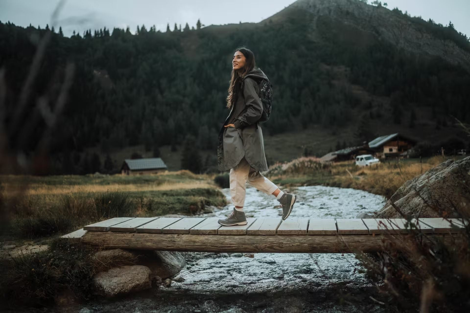 Штаны женские Quechua NH500 Denim 8828063 42 бежевые фото 