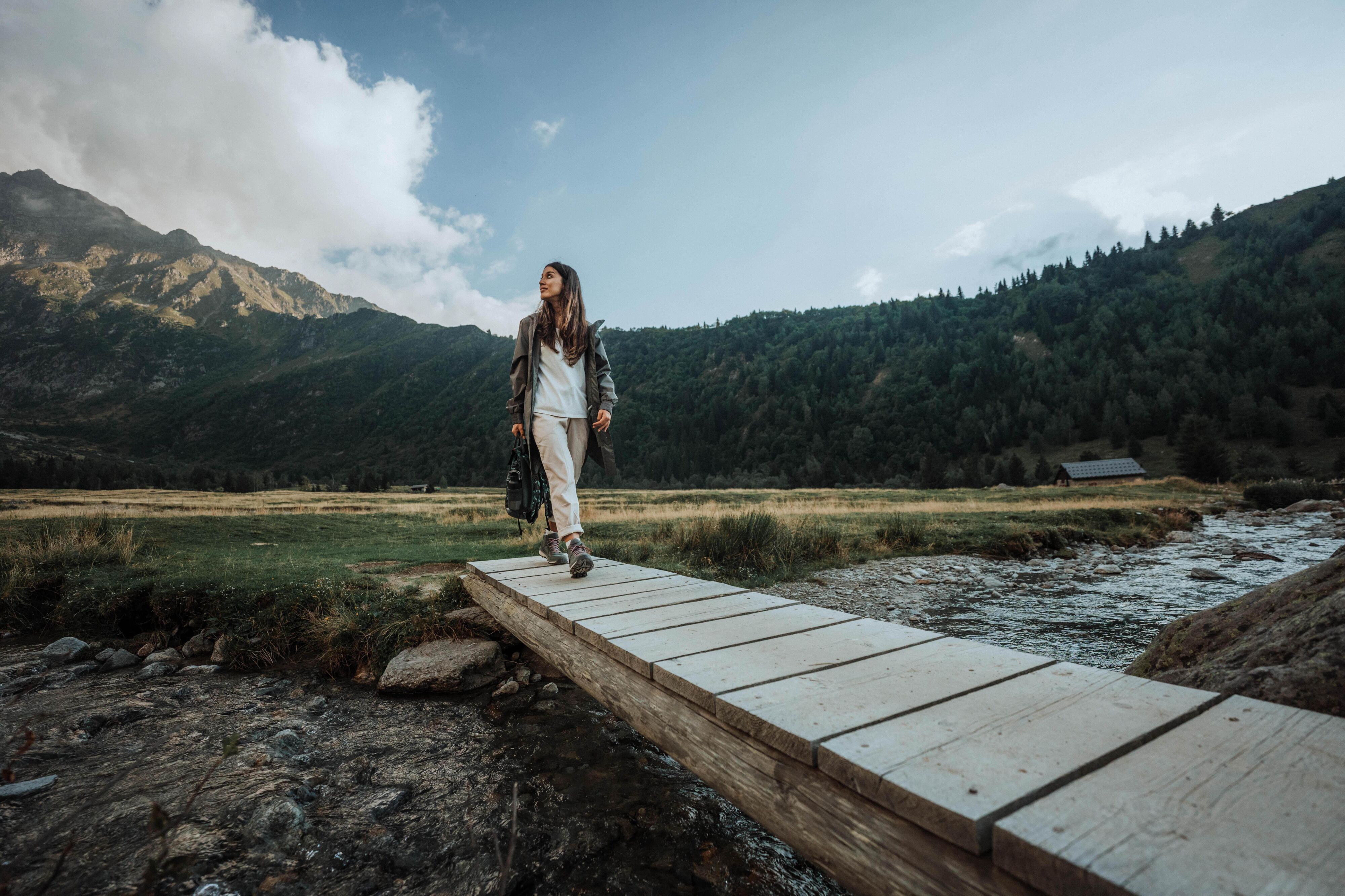 Штаны женские Quechua NH500 Denim 8828063 48 бежевые фото 