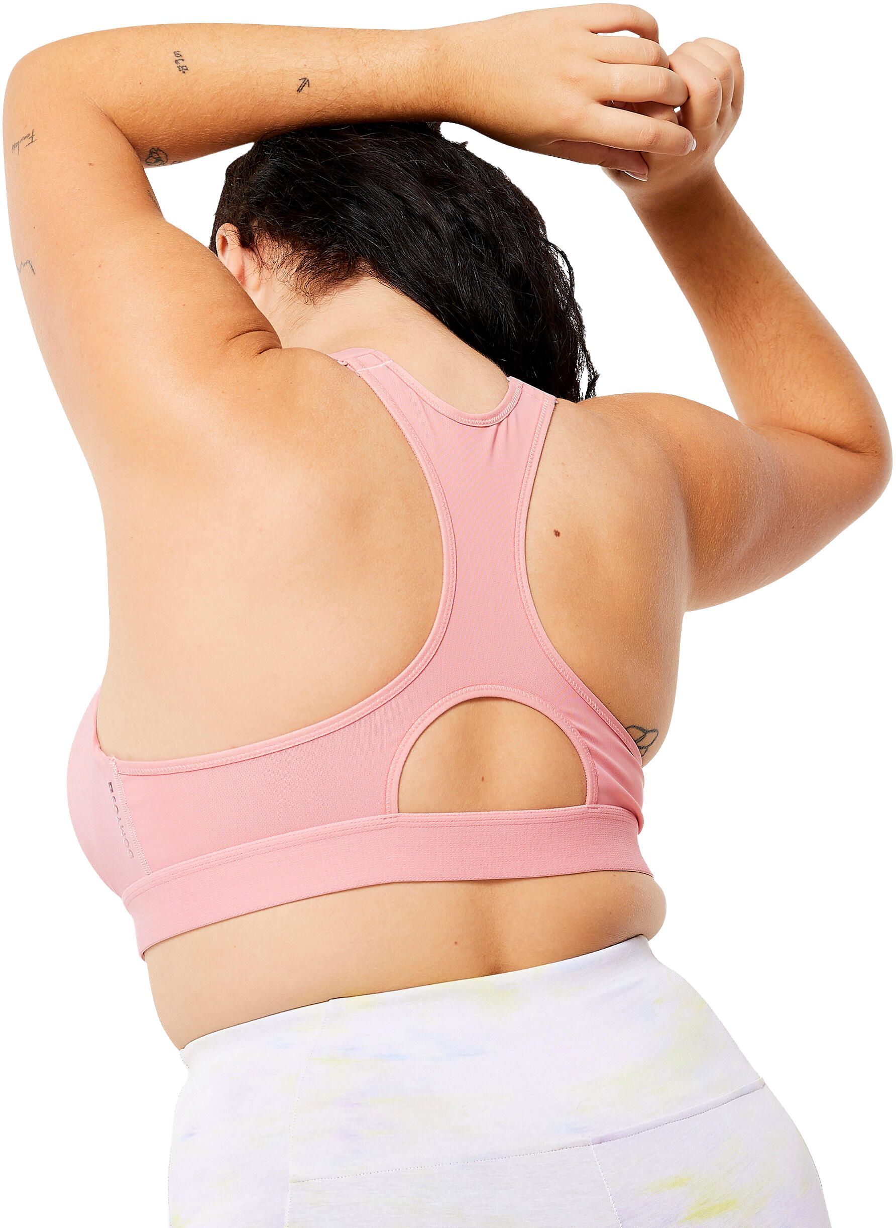 Спортивний жіночий топ Domyos 920 на блискавці 8643064 4XL рожевийфото