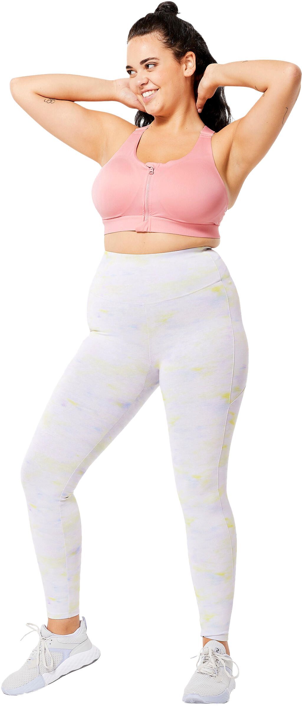 Спортивний жіночий топ Domyos 920 на блискавці 8643064 4XL рожевийфото